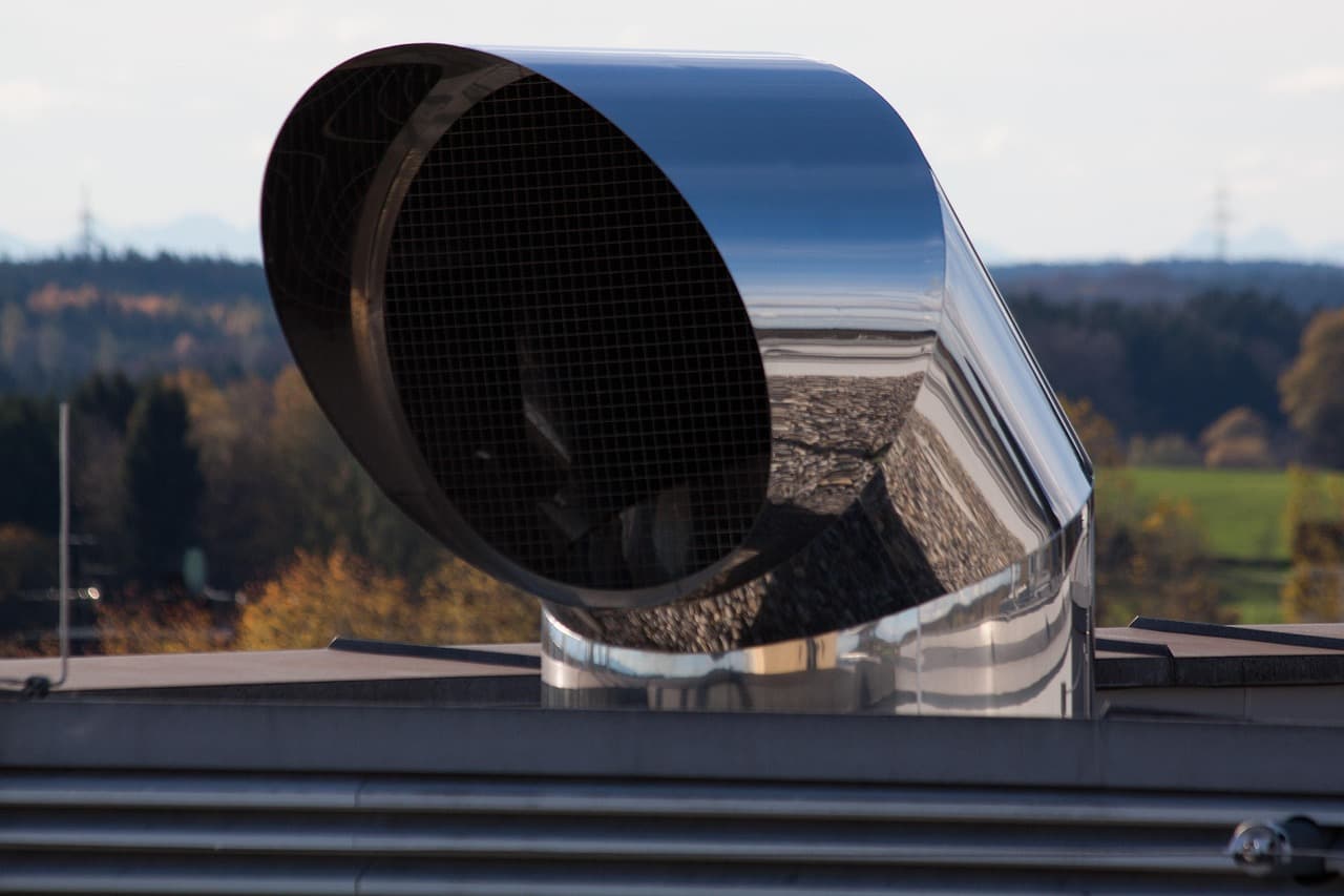 vent, chimney, metal, ventilation duct, ventilation pipe, ventilation system, air duct, air control system, round, components, flow technology, hydraulic diameter, air distribution system, exhaust air, reflection, reflexes, vent, vent, air duct, air duct, air duct, air duct, air duct