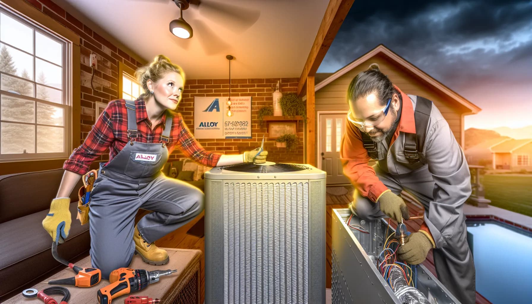 Modern HVAC system installed in a Colorado home