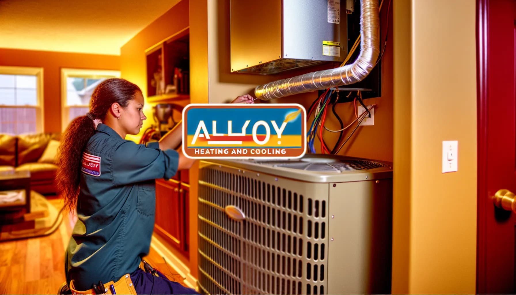 Modern energy-efficient HVAC unit installed in Colorado home