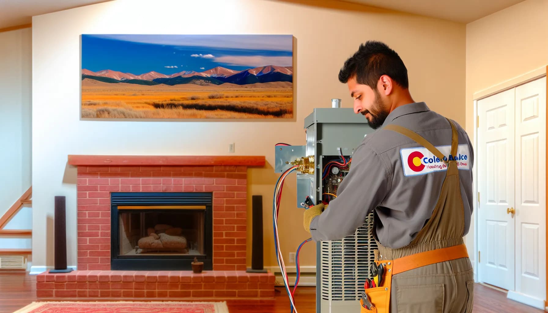 Modern energy-efficient HVAC system installed in Colorado home