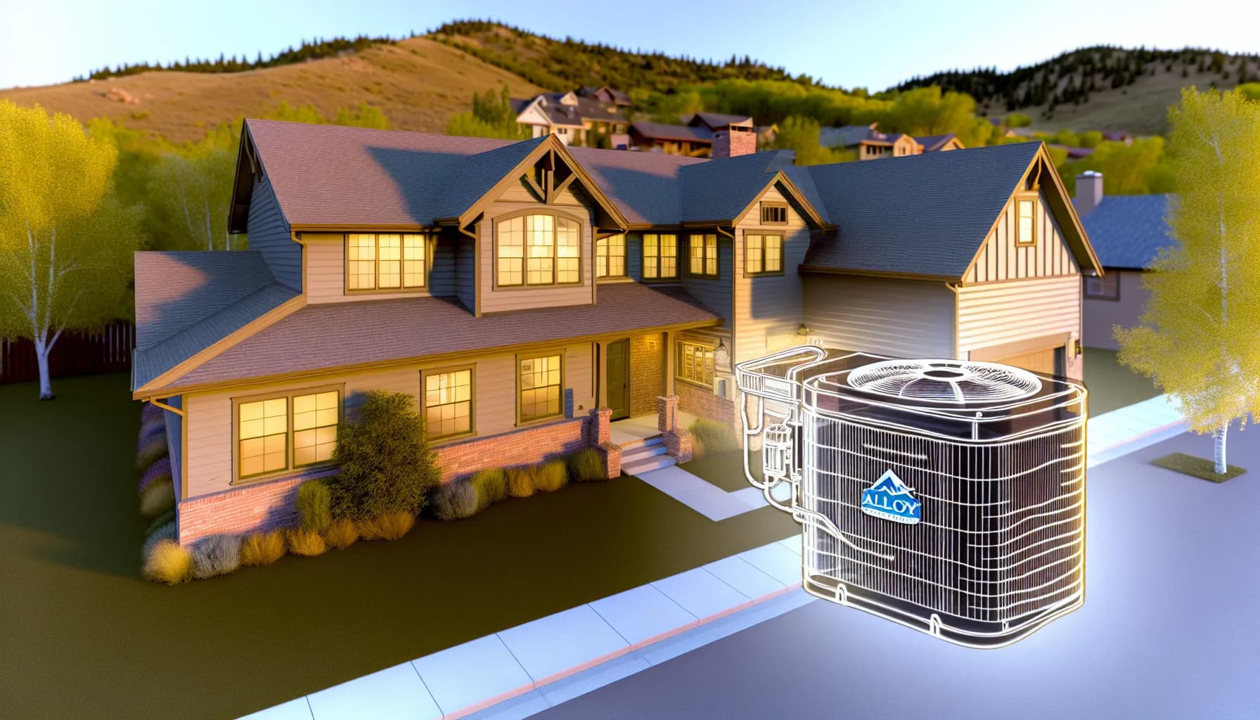 Modern HVAC system installed in a Colorado home