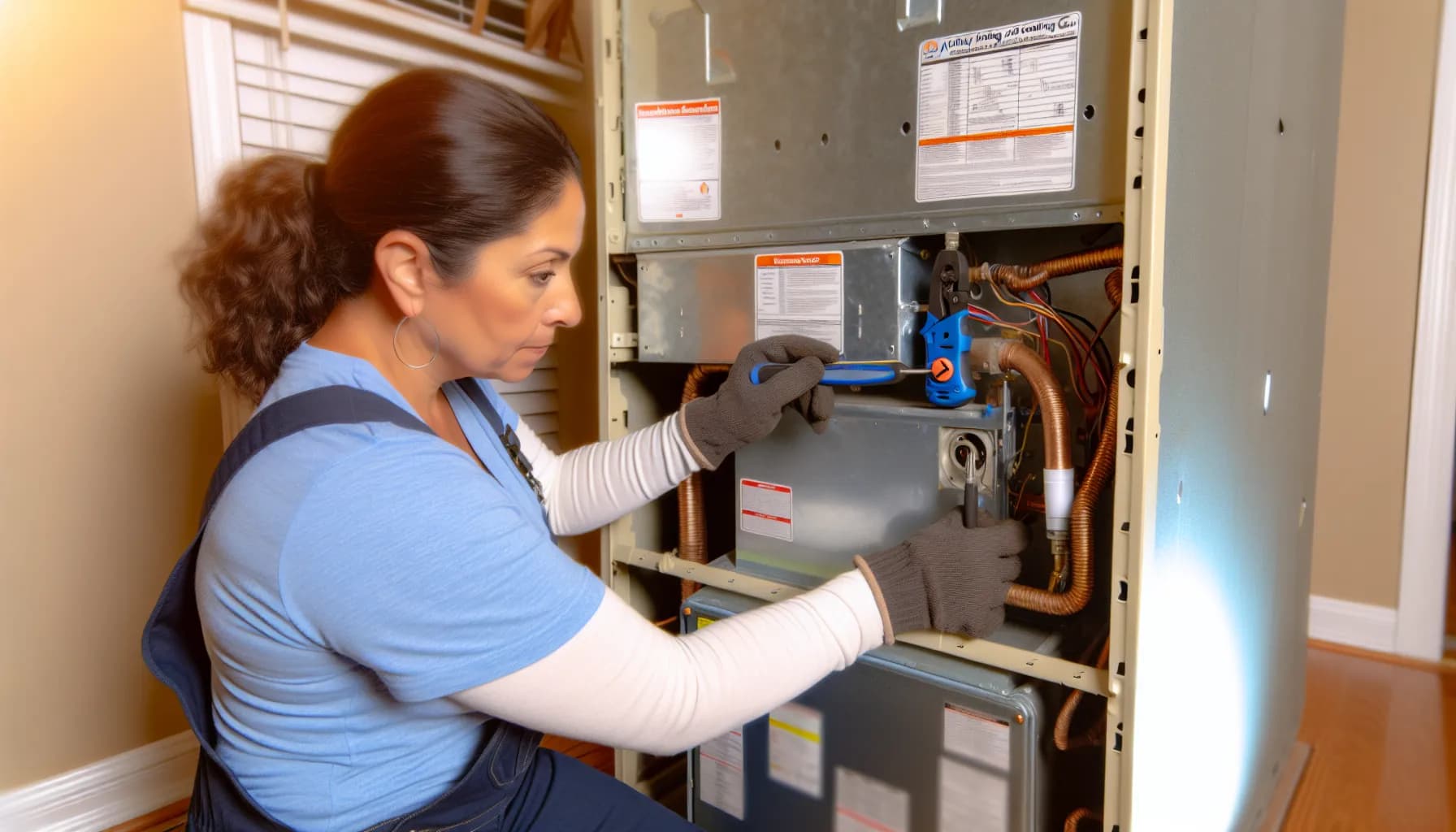 Energy-efficient HVAC unit installed in a Colorado home