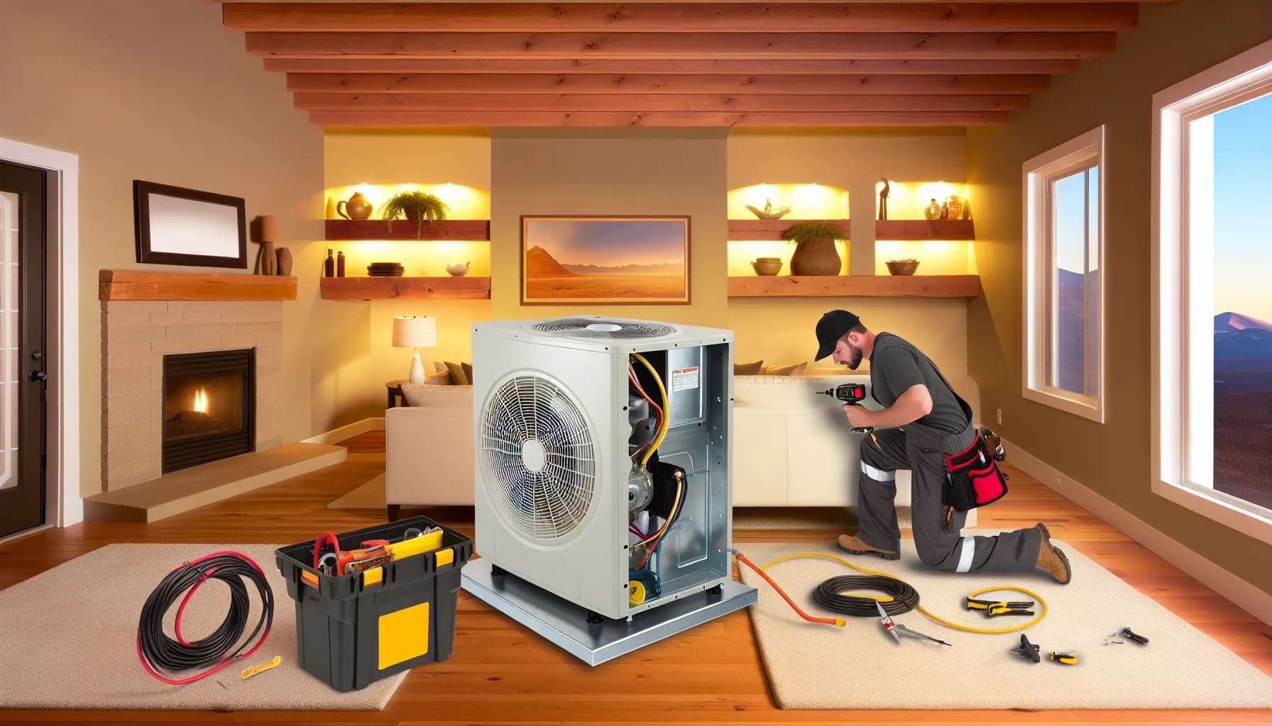 Modern HVAC system installed in a Colorado home