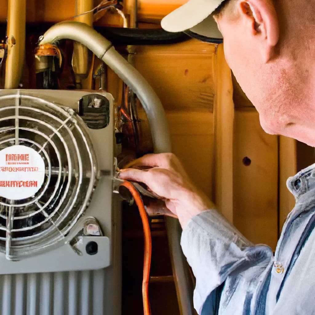 Technician optimizing HVAC system in a Colorado home