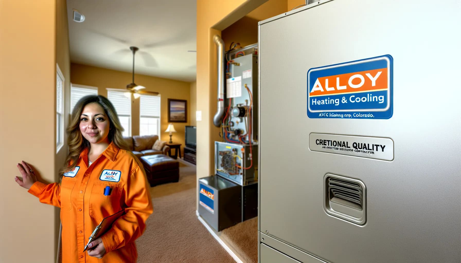 Modern HVAC system installed in a Colorado home