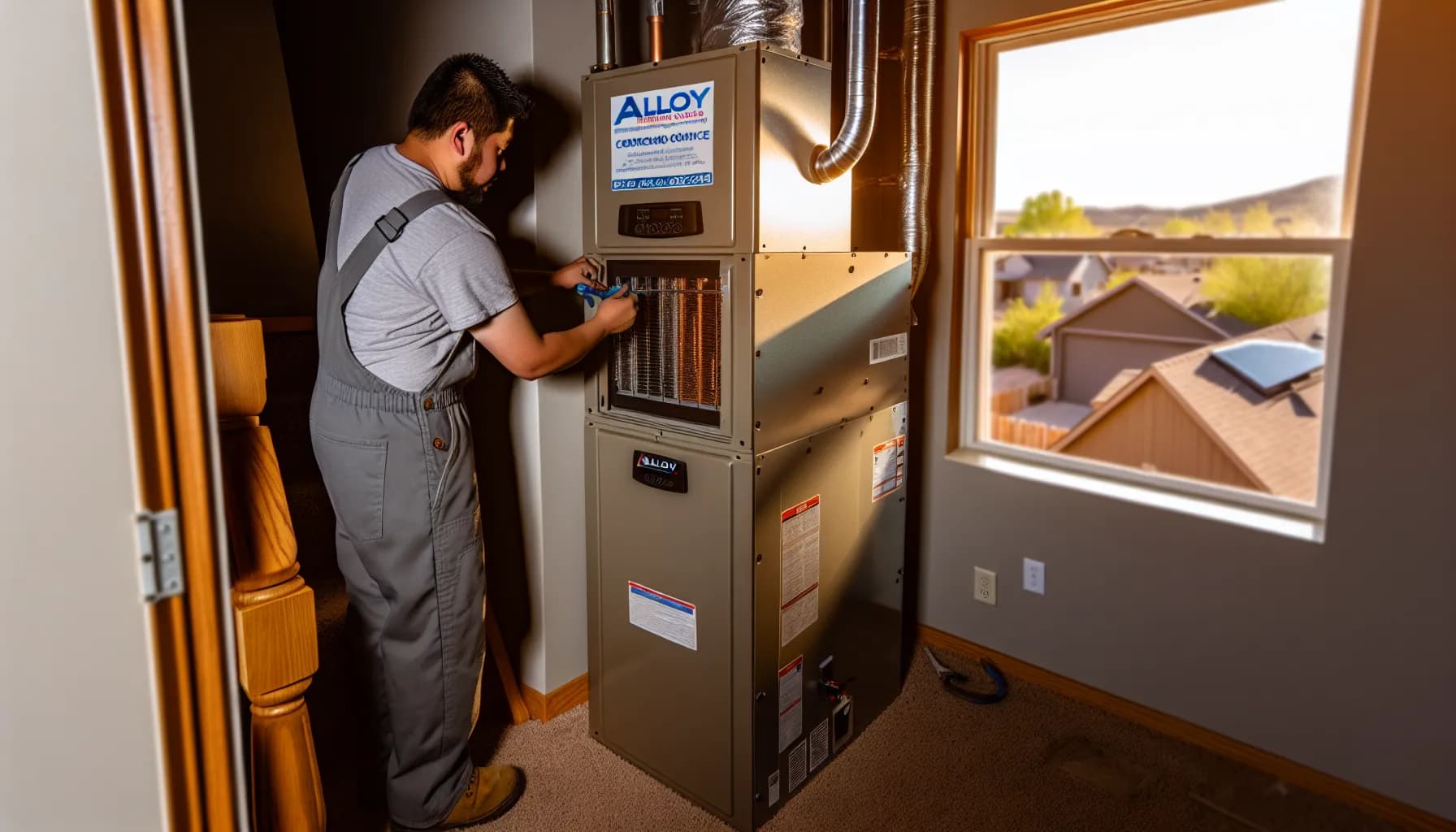 Modern HVAC system in a Colorado home