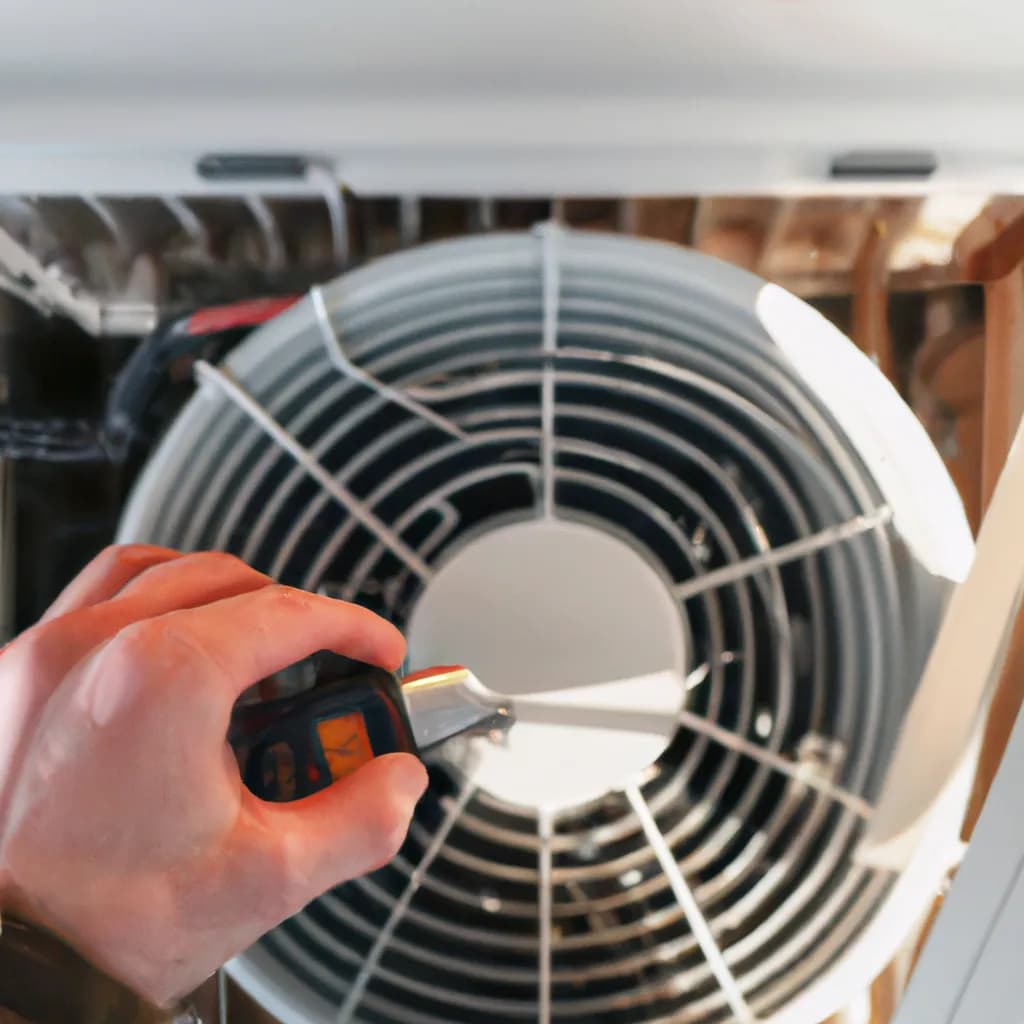 Modern HVAC system in a residential home
