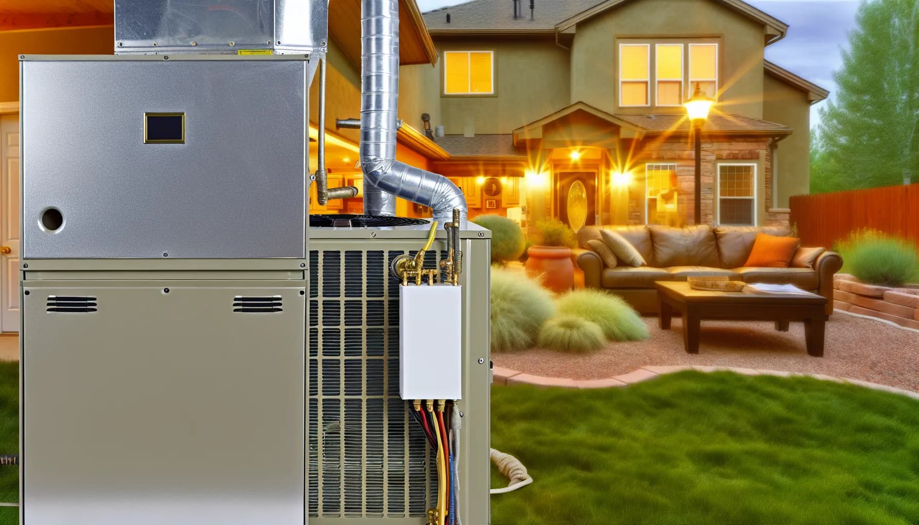 Modern HVAC system installed in a Colorado Springs home