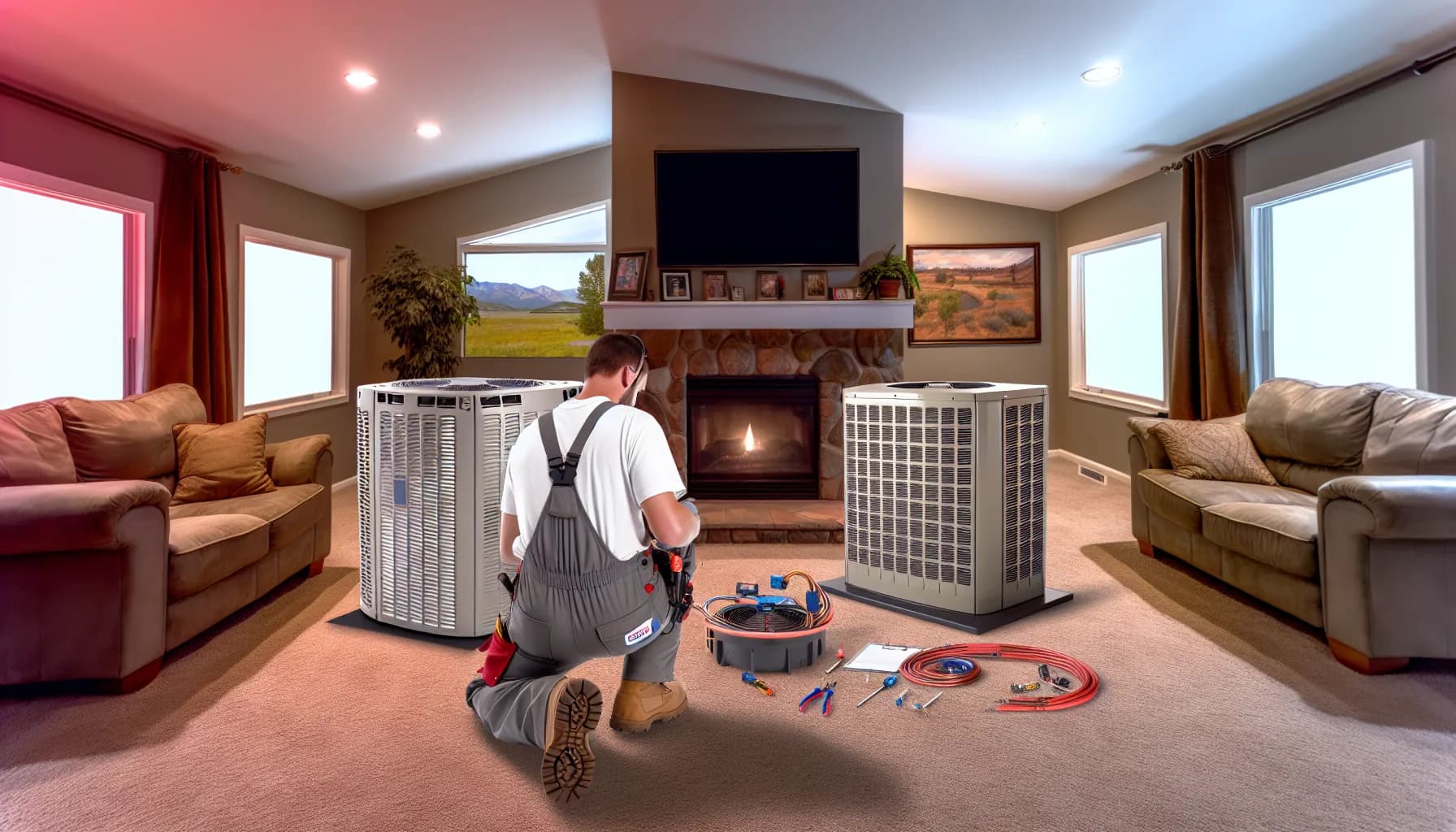 High-efficiency HVAC system installed in a Colorado home
