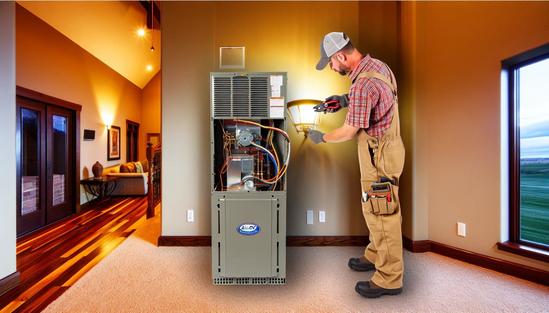 Modern HVAC system installed in a Colorado home