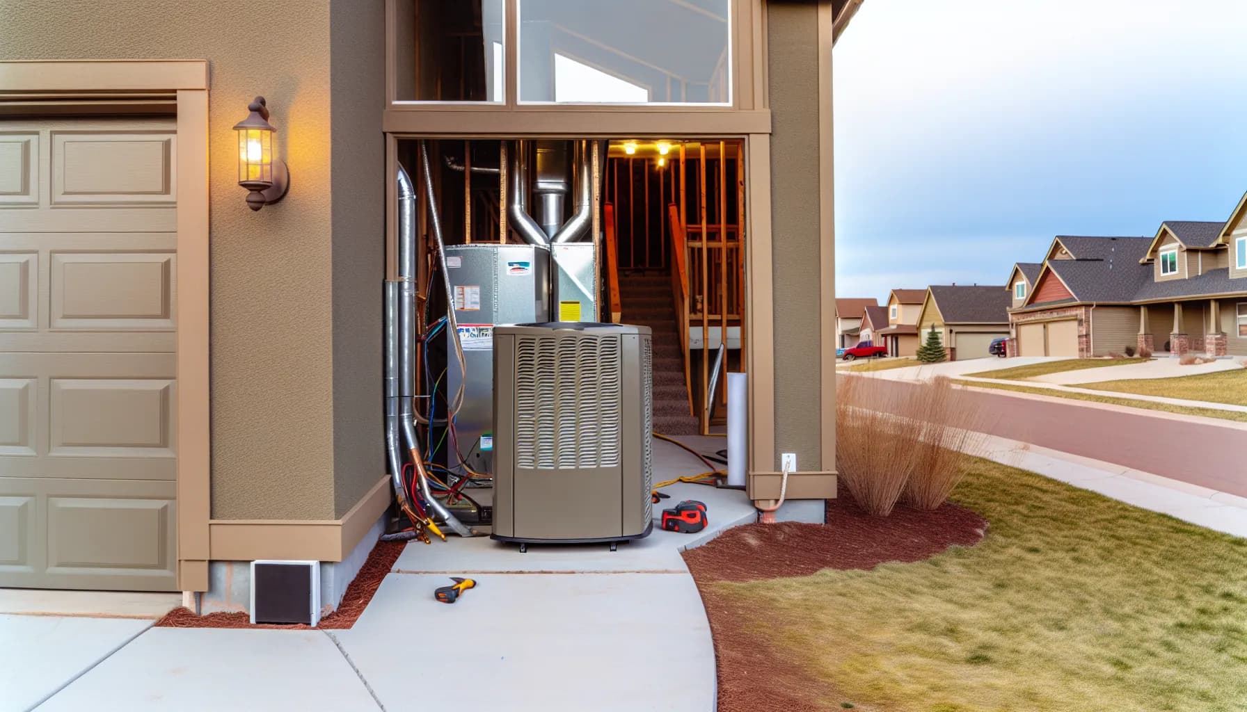 Technician optimizing HVAC system in Colorado home