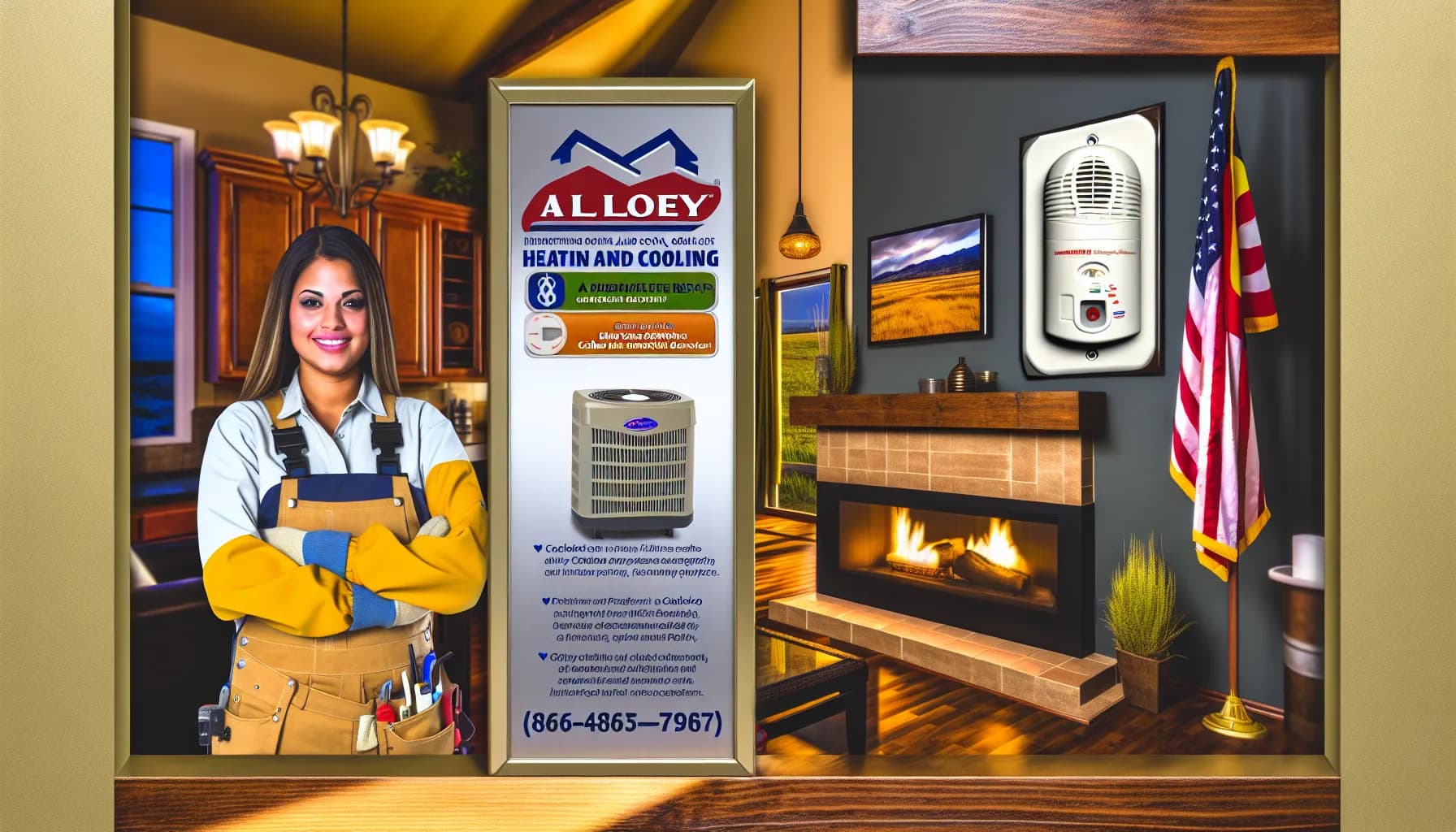 Technician troubleshooting a central heating furnace in a Colorado home