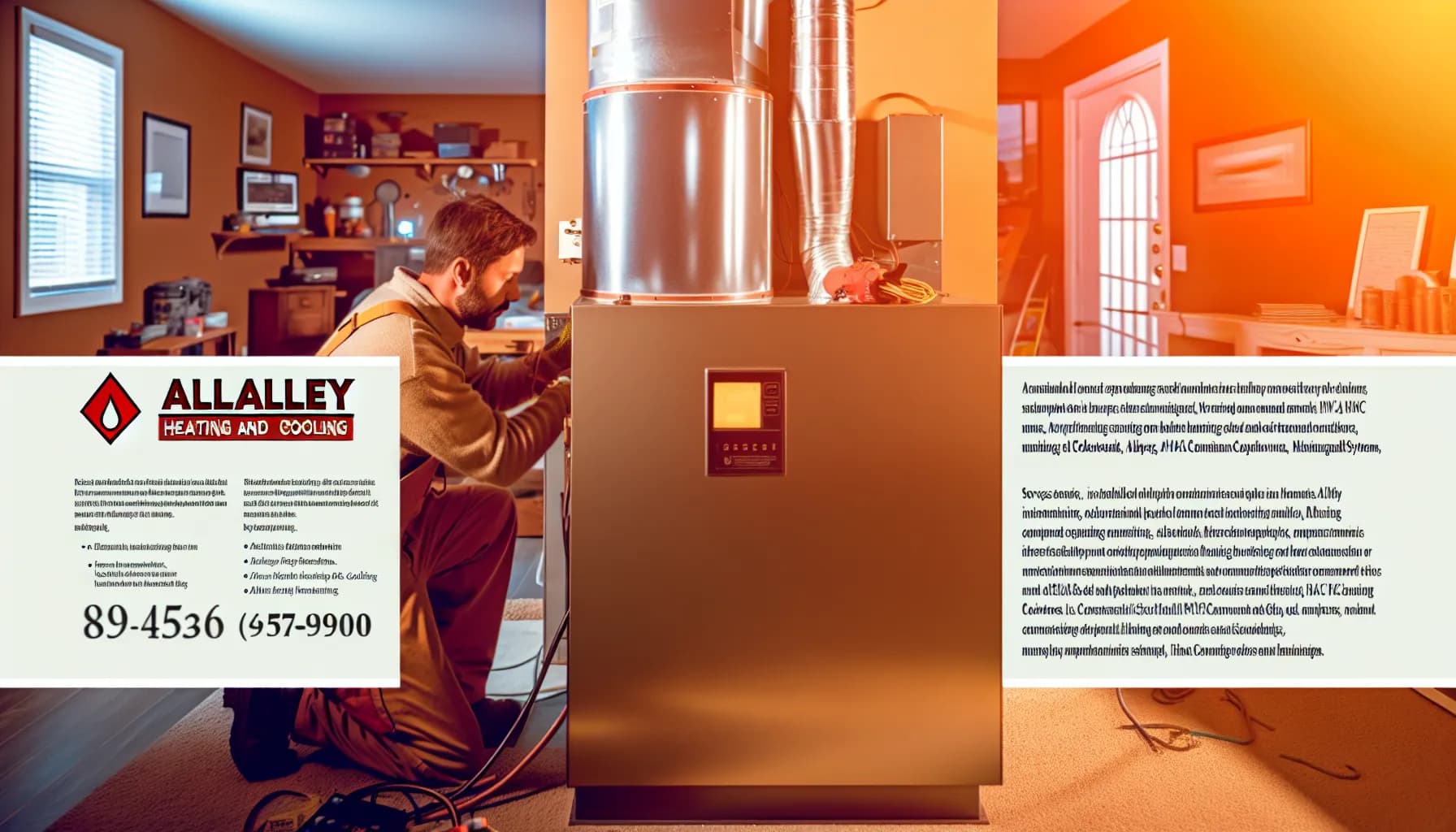 Technician performing HVAC repair in a Colorado Springs home
