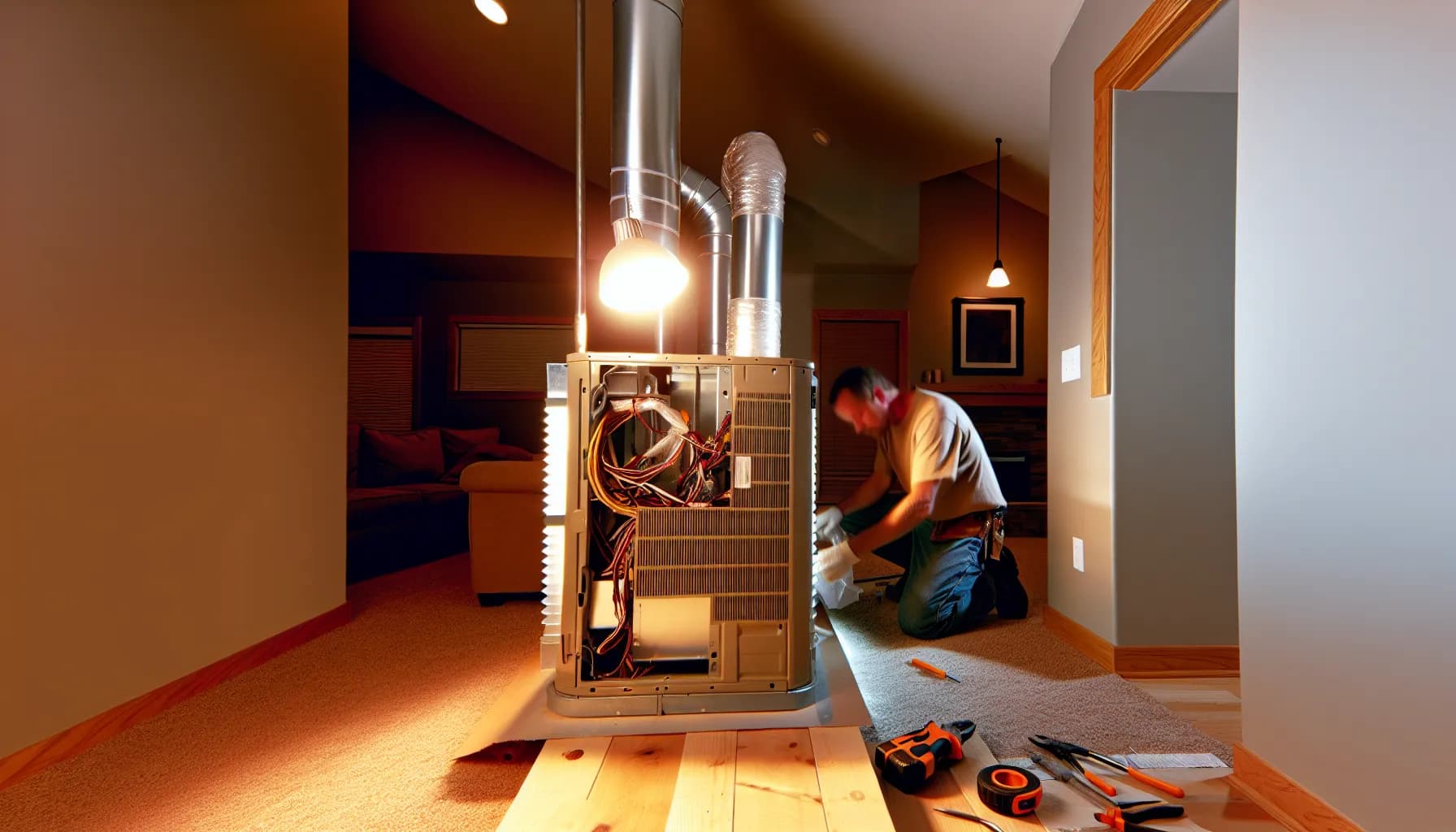 Modern HVAC system installed in a Colorado home