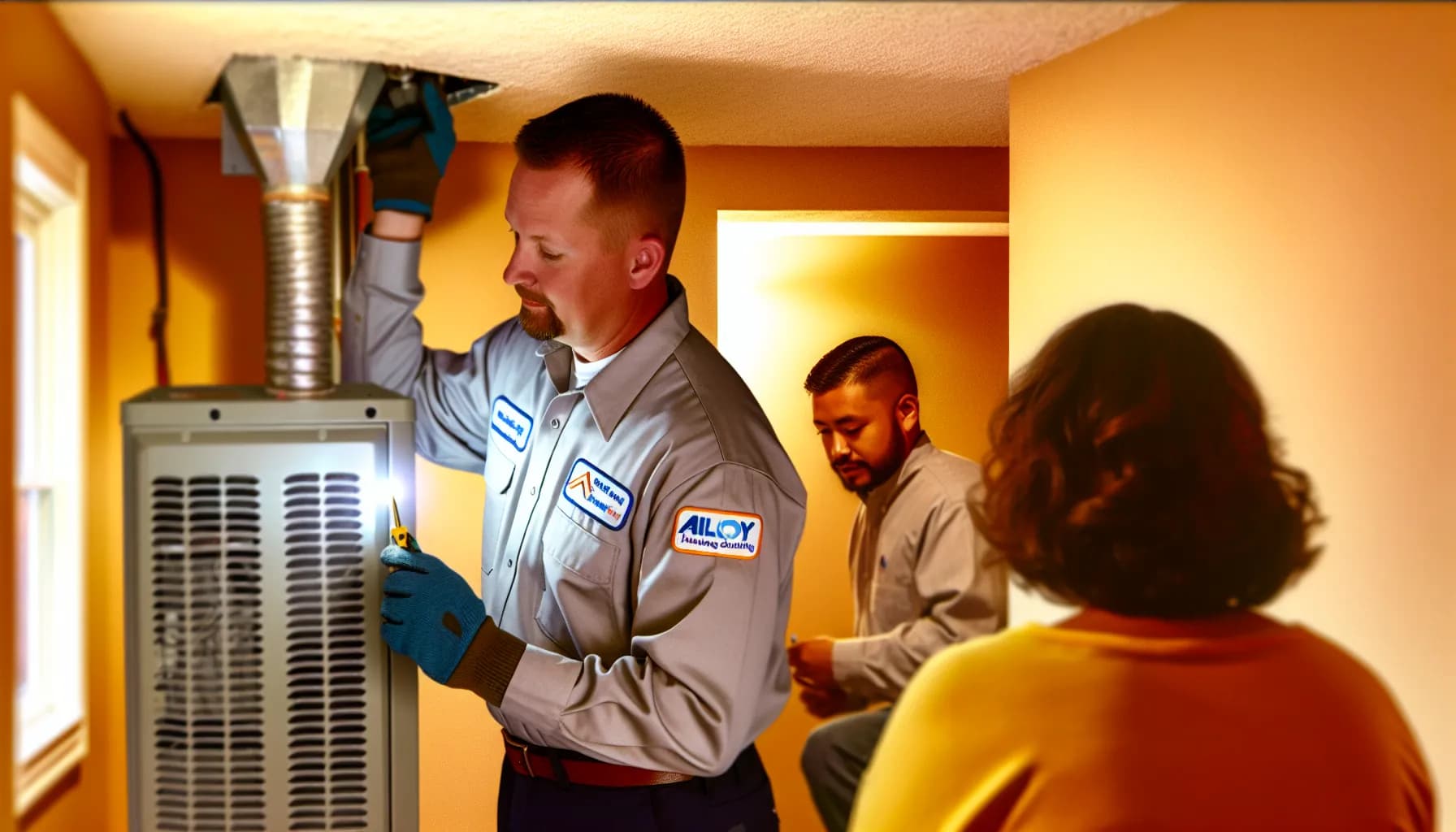 Technician optimizing HVAC system in a Colorado home