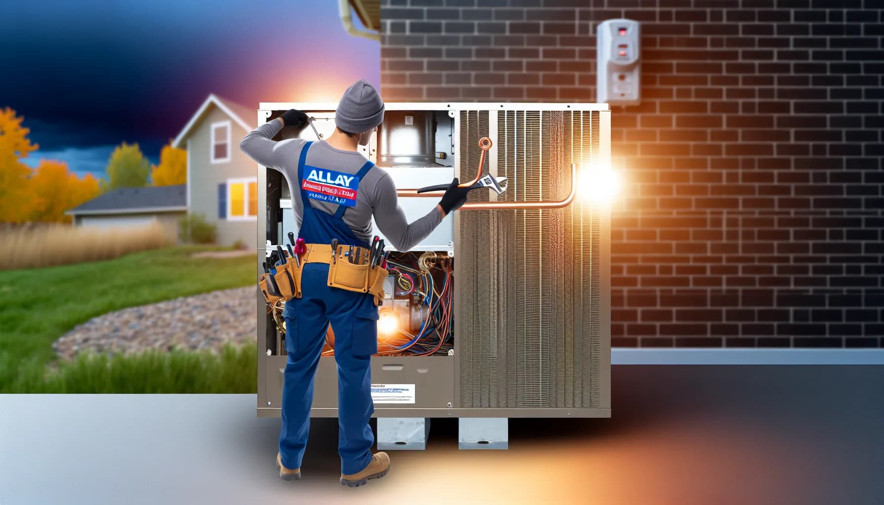 Modern HVAC system installed in a Colorado home
