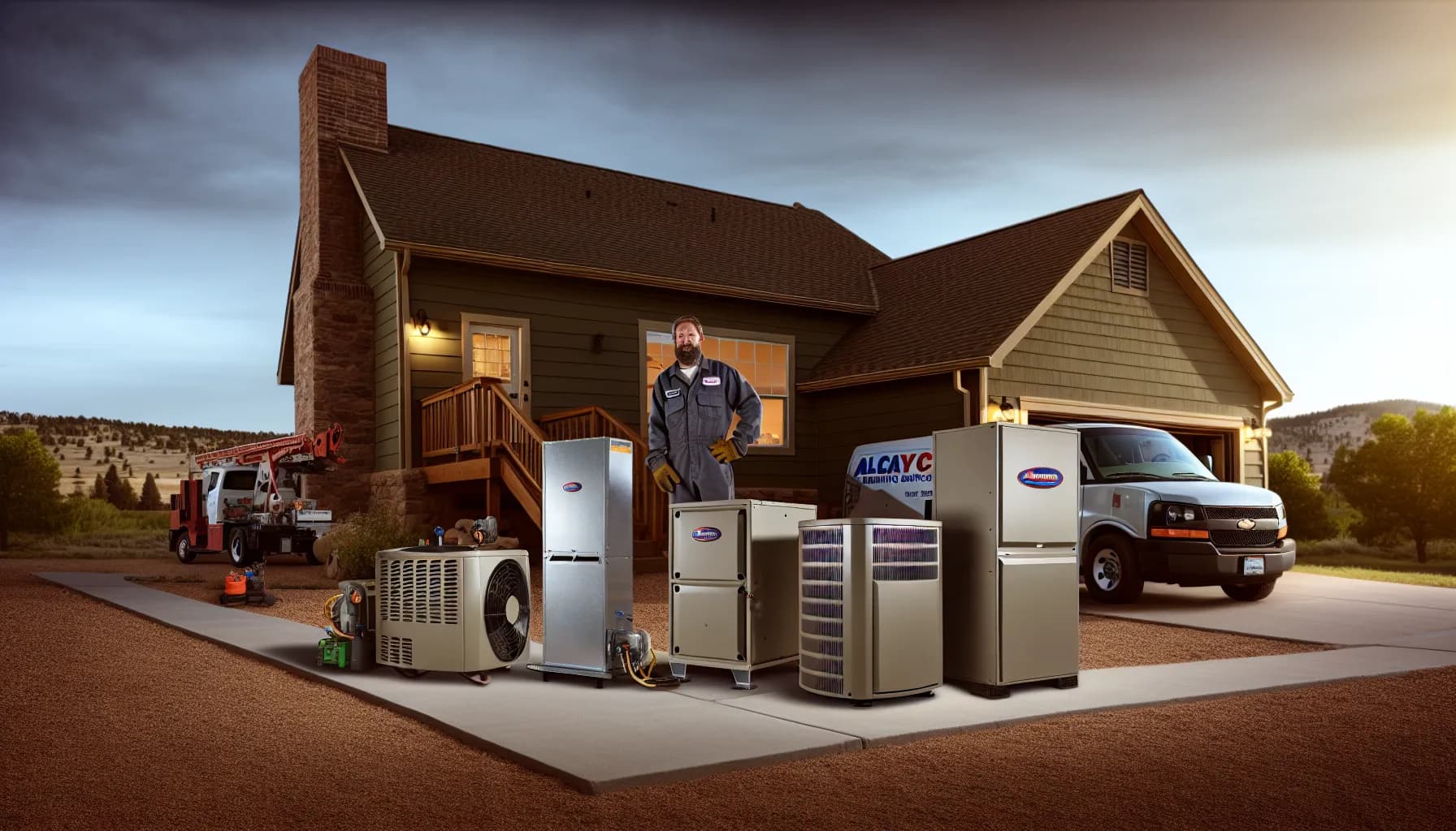 Colorado home HVAC system in winter