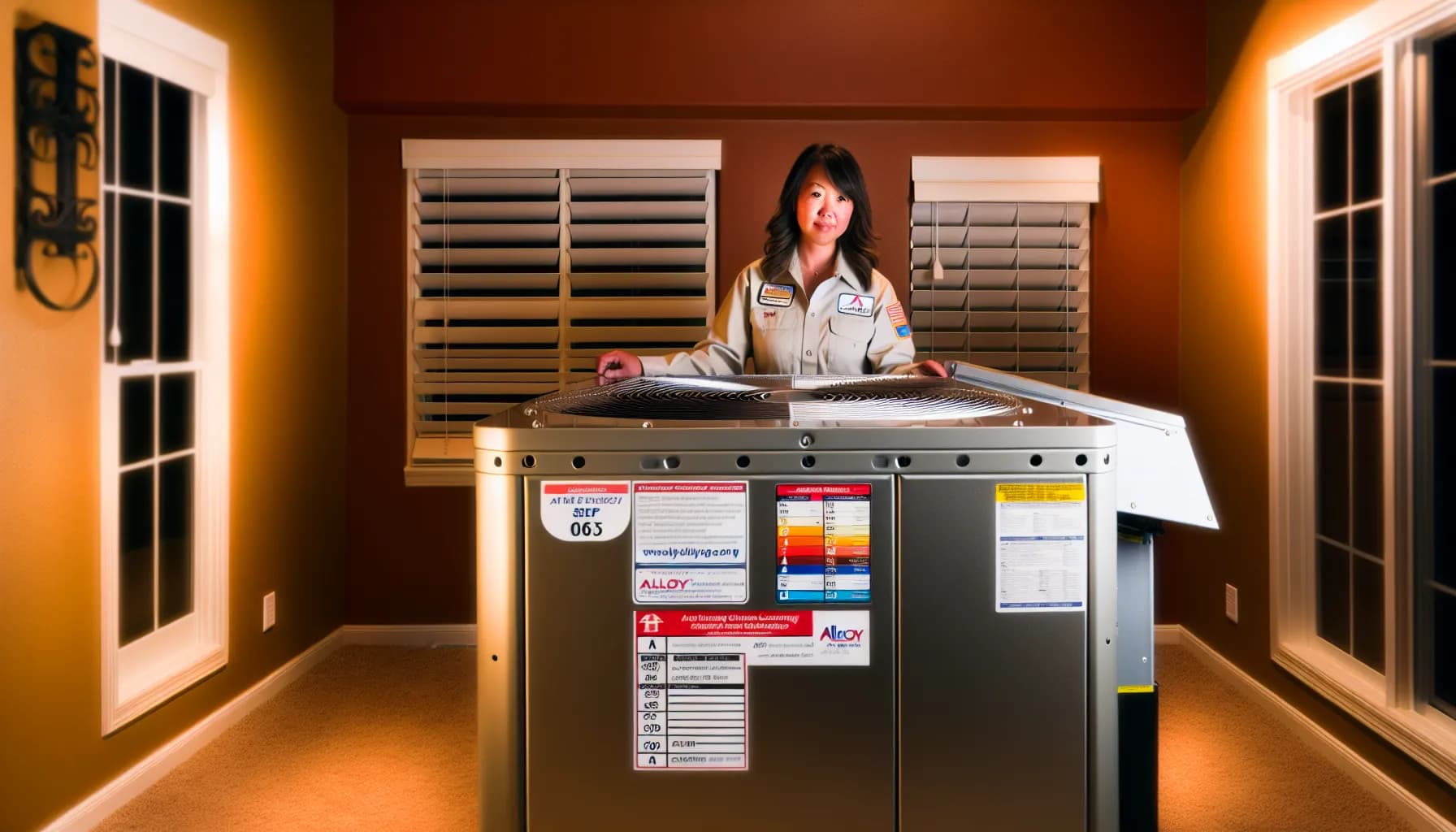 Technician optimizing HVAC system in Colorado home