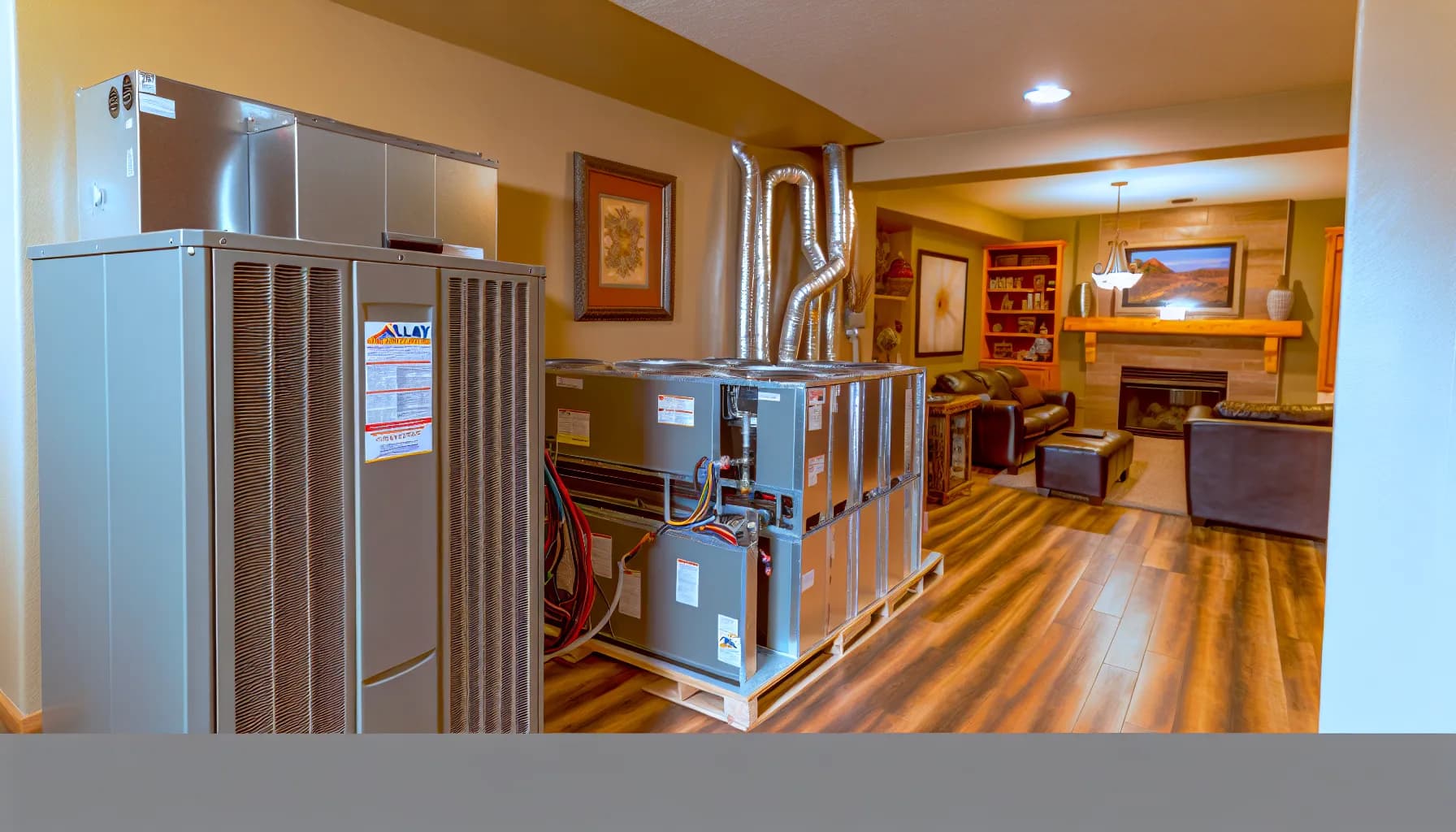 Modern HVAC system installed in a Colorado home