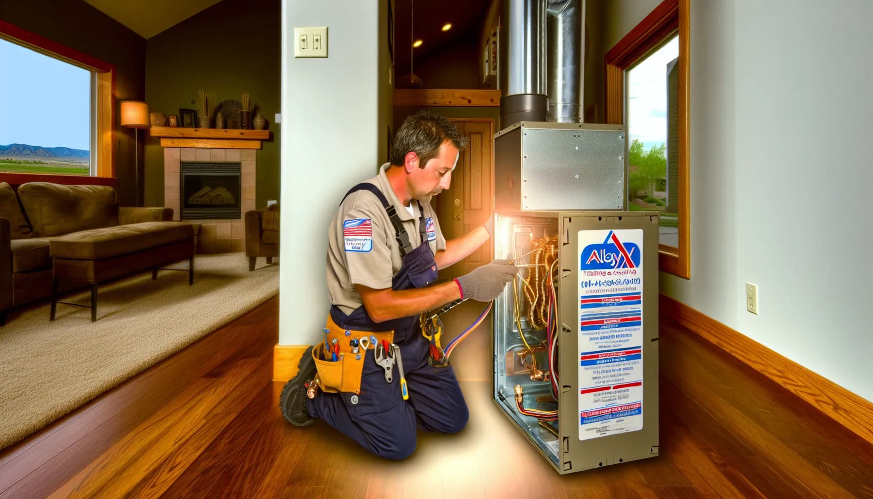 Modern HVAC system installed in a Colorado Springs home