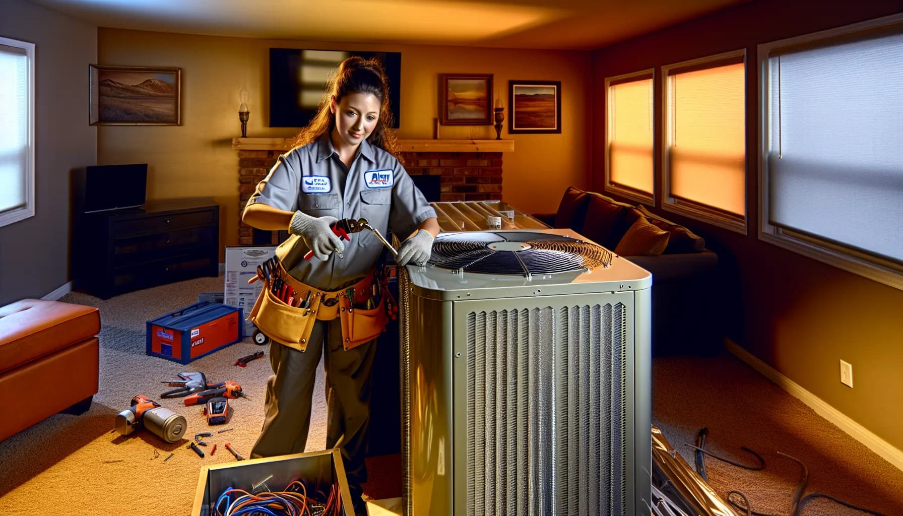 Colorado home with modern HVAC system optimizing energy efficiency
