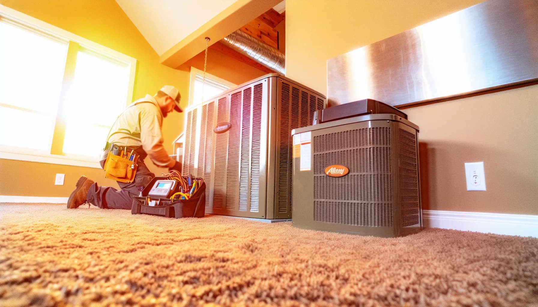 Modern HVAC system installed in a Colorado home