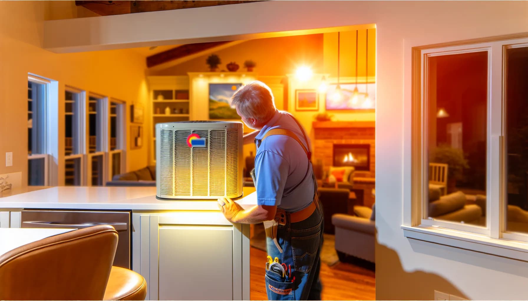 Modern HVAC system installed in a Colorado home