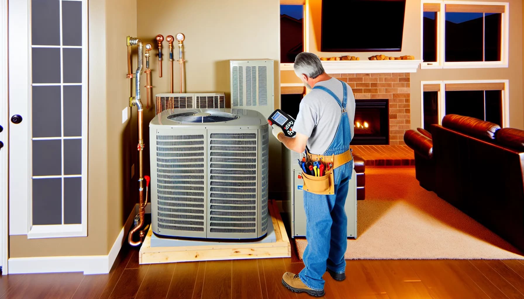 Modern HVAC system installed in a Colorado home