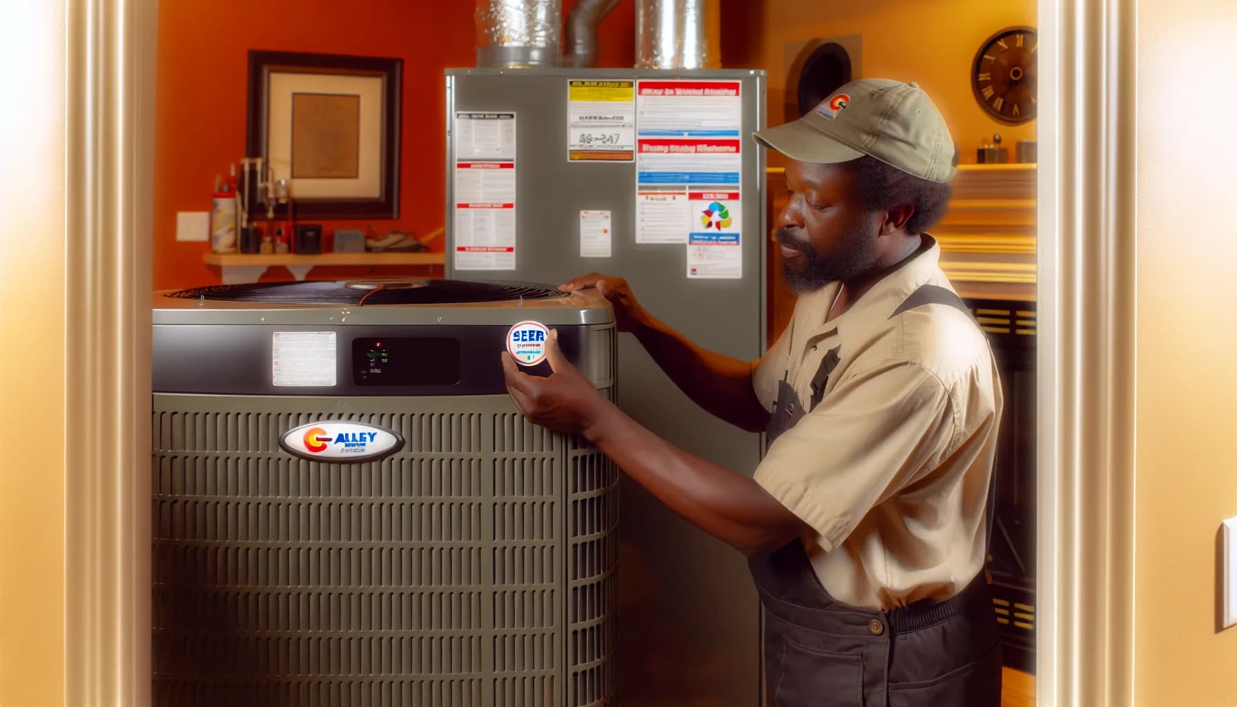 Technician optimizing HVAC system in Colorado home