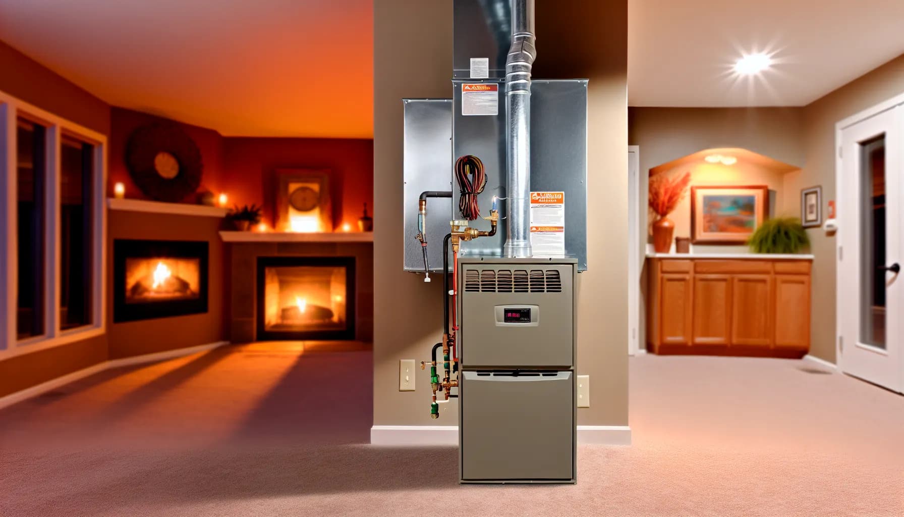 Technician performing HVAC repair in Colorado Springs home