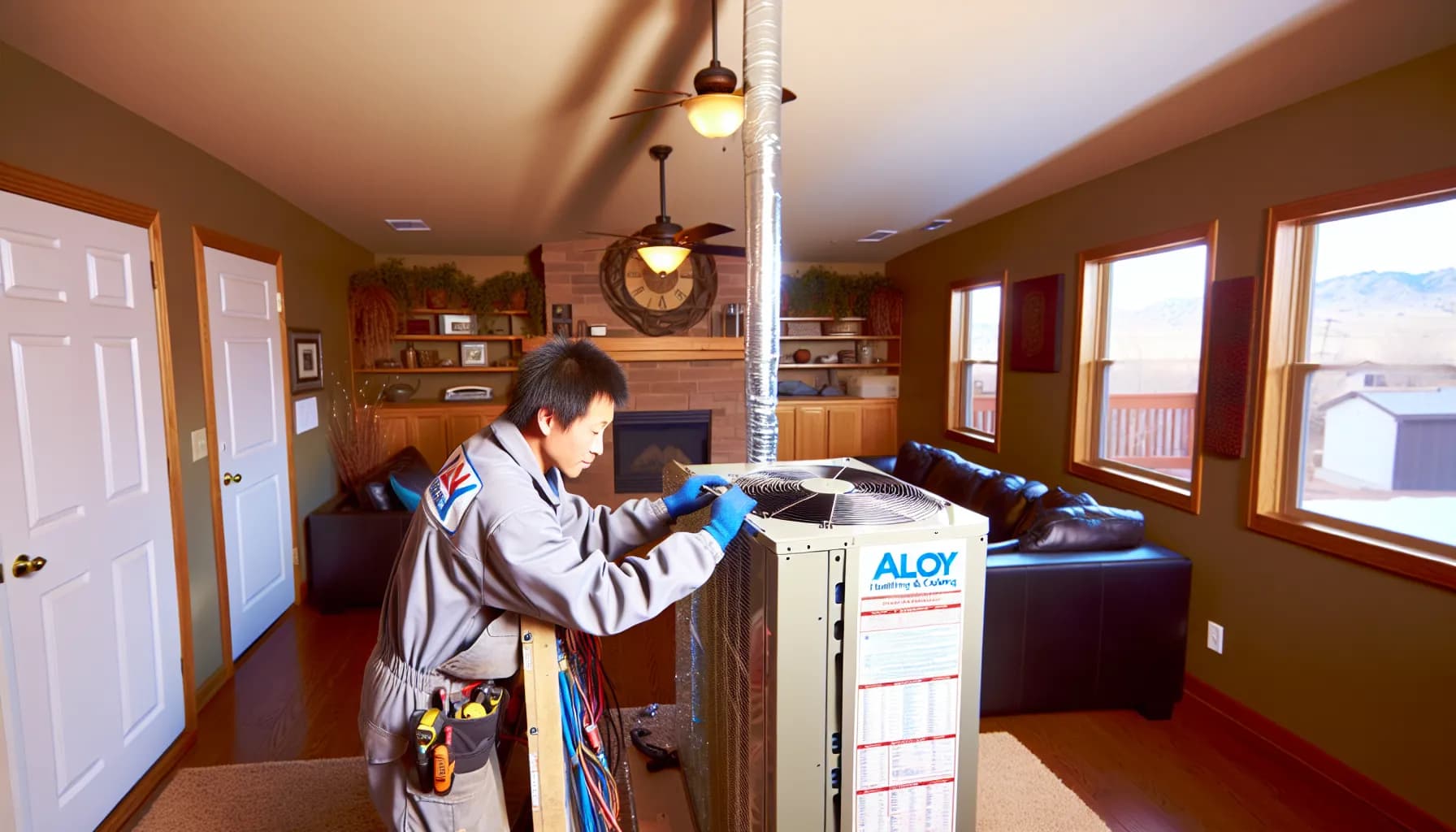 Modern thermostat displaying energy savings in a Colorado home