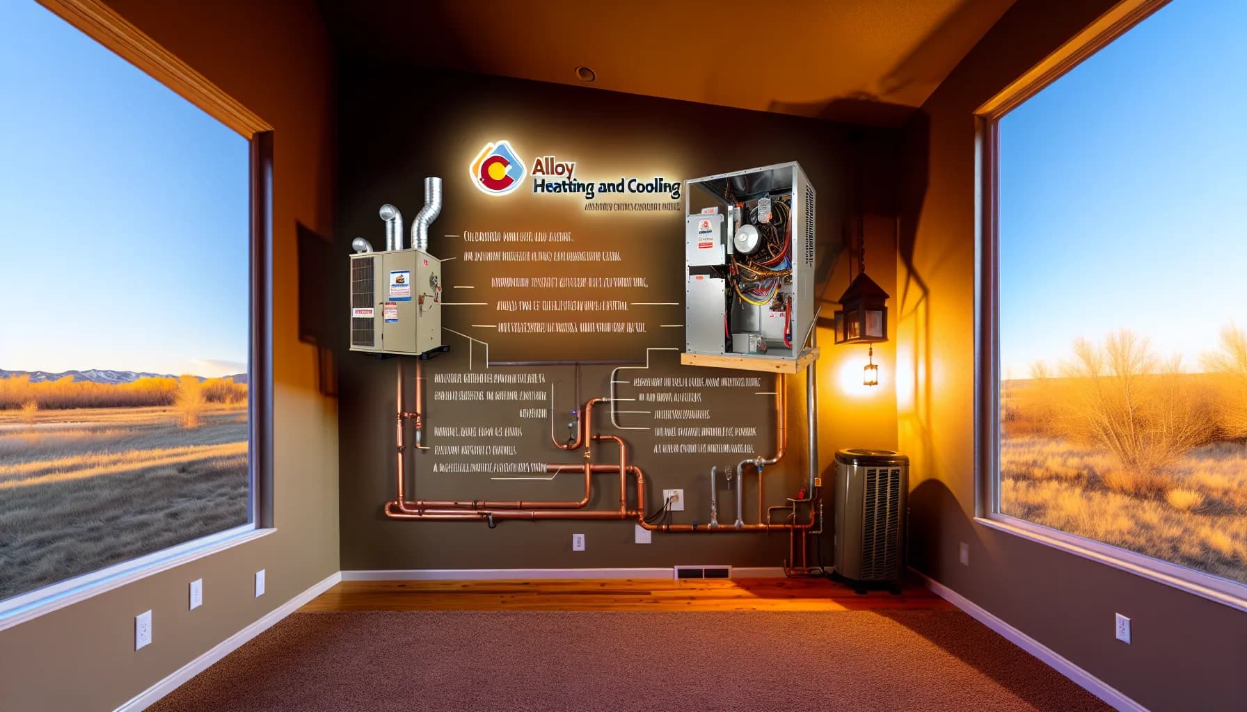 Modern HVAC unit installed in a Colorado home