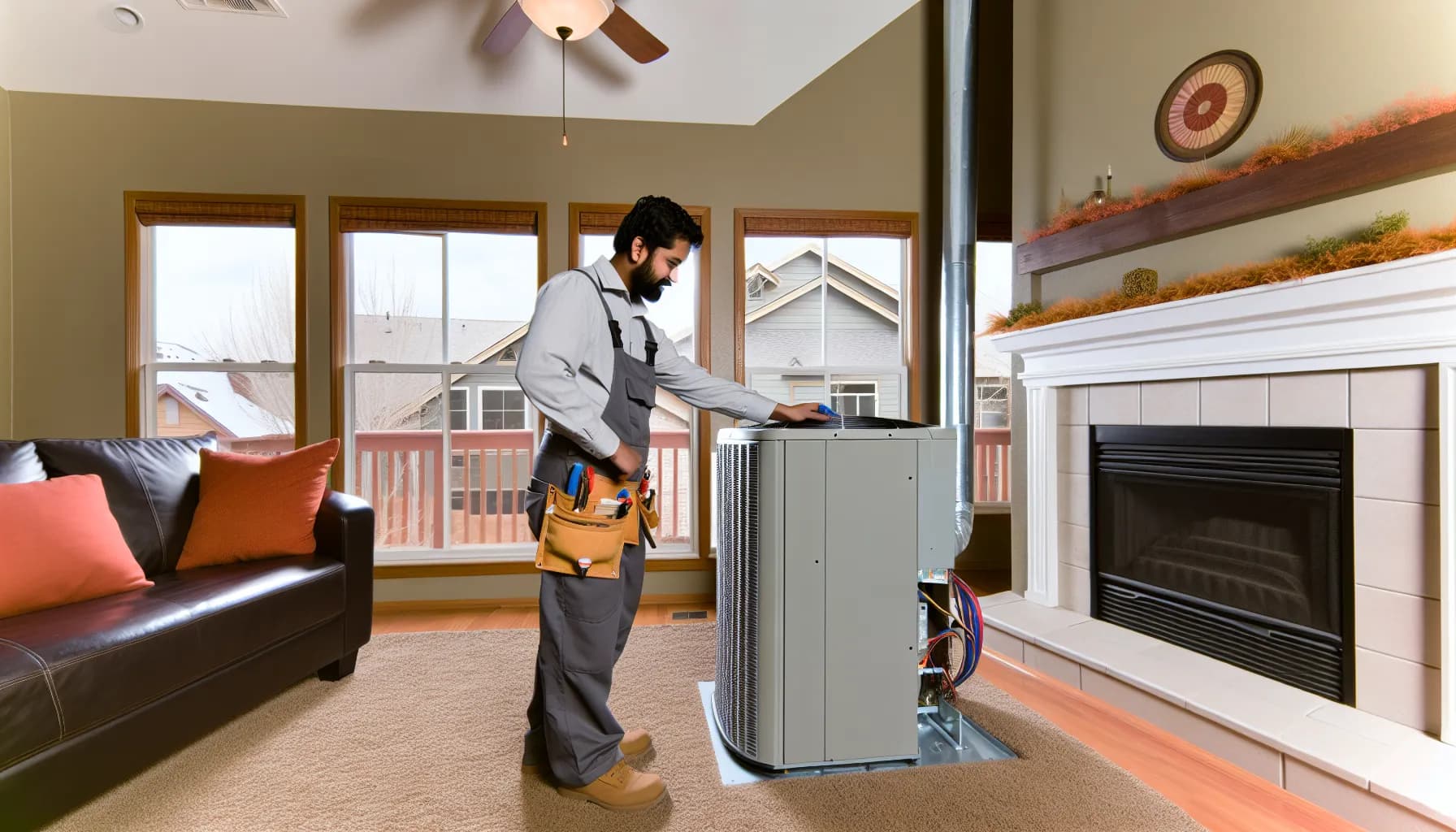 Colorado home with energy-efficient HVAC system