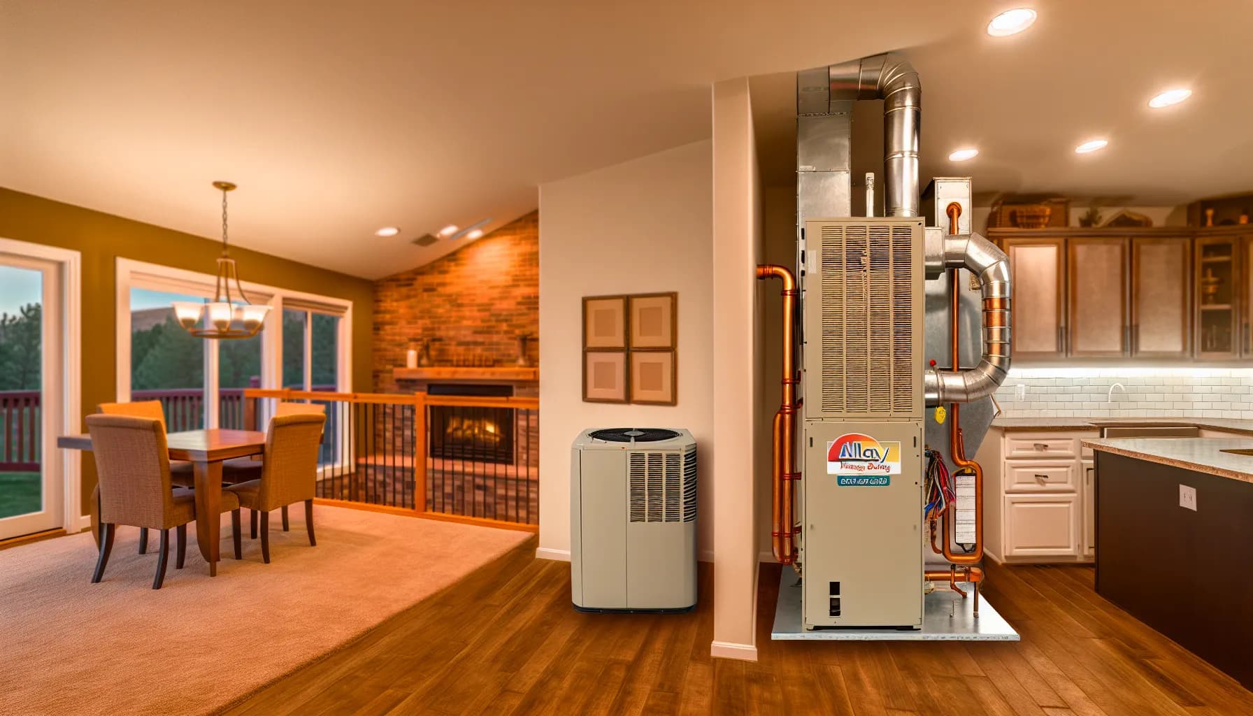 Thermostat set for energy efficiency in Colorado home