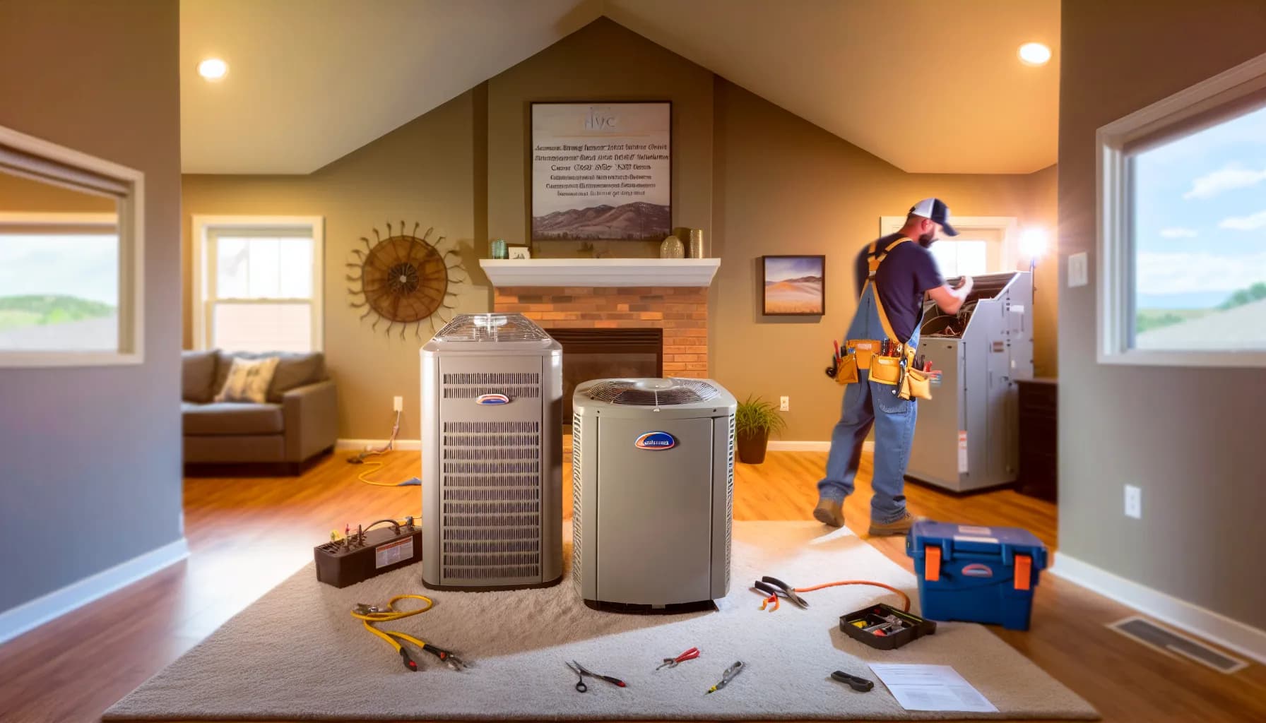 HVAC technician optimizing system for Colorado Springs home