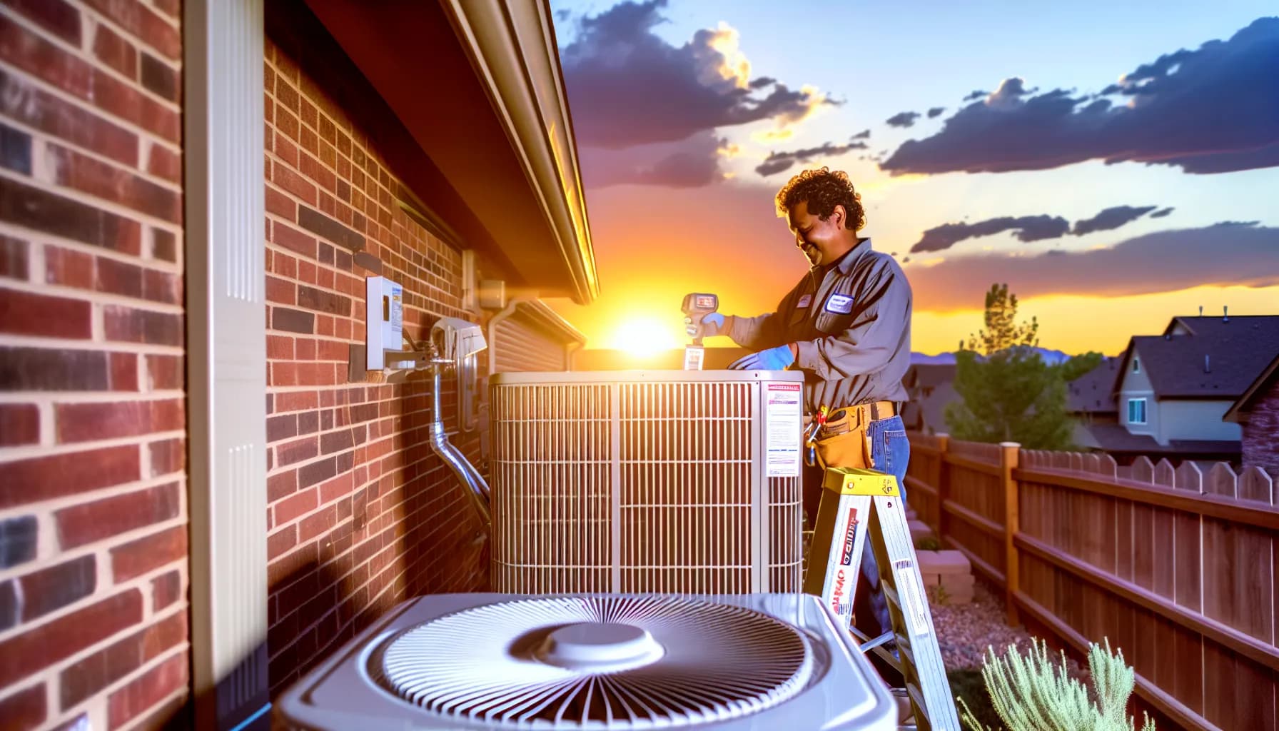 Modern HVAC system installed in Colorado home