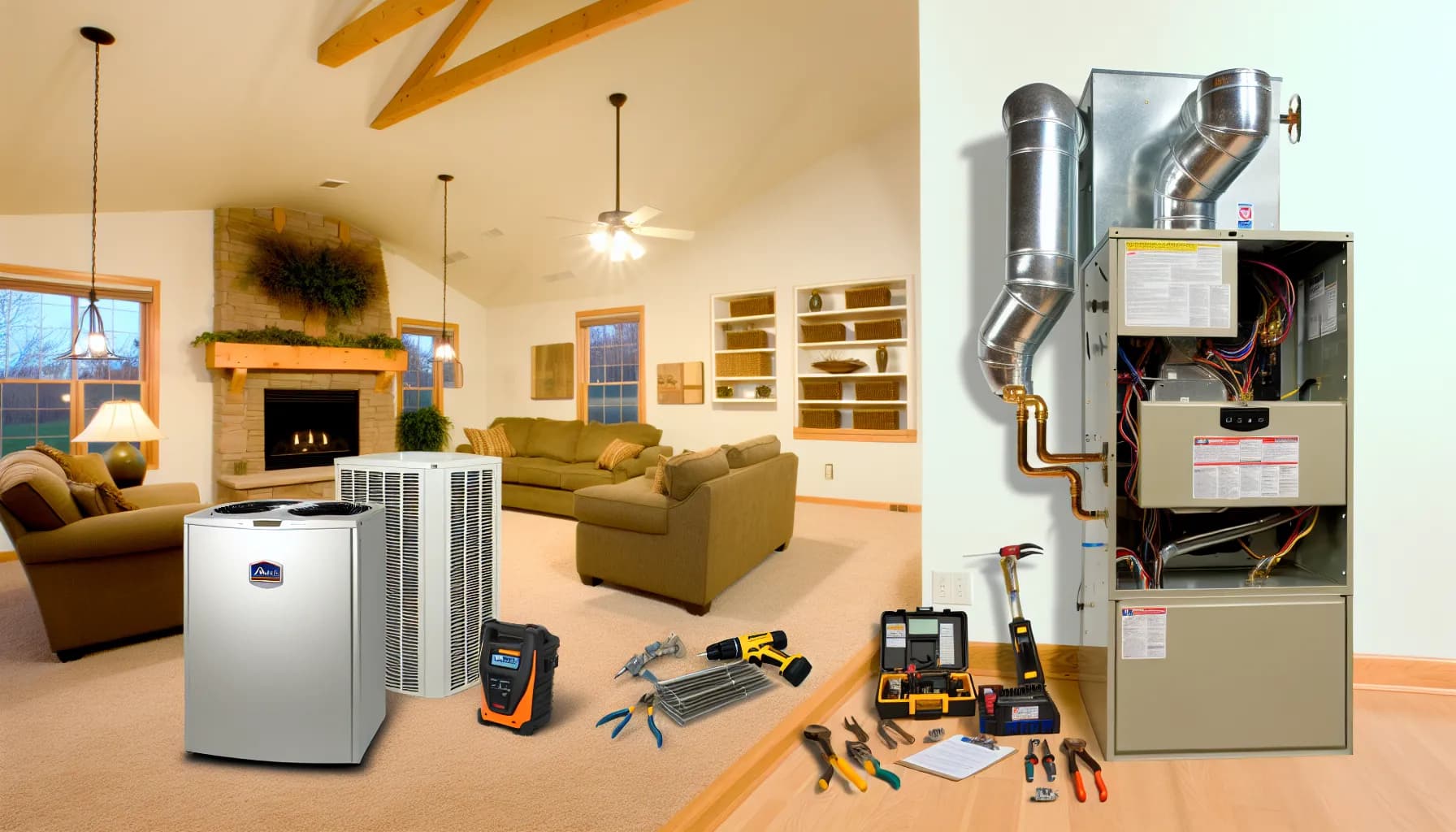 Modern HVAC system installed in a Colorado Springs home