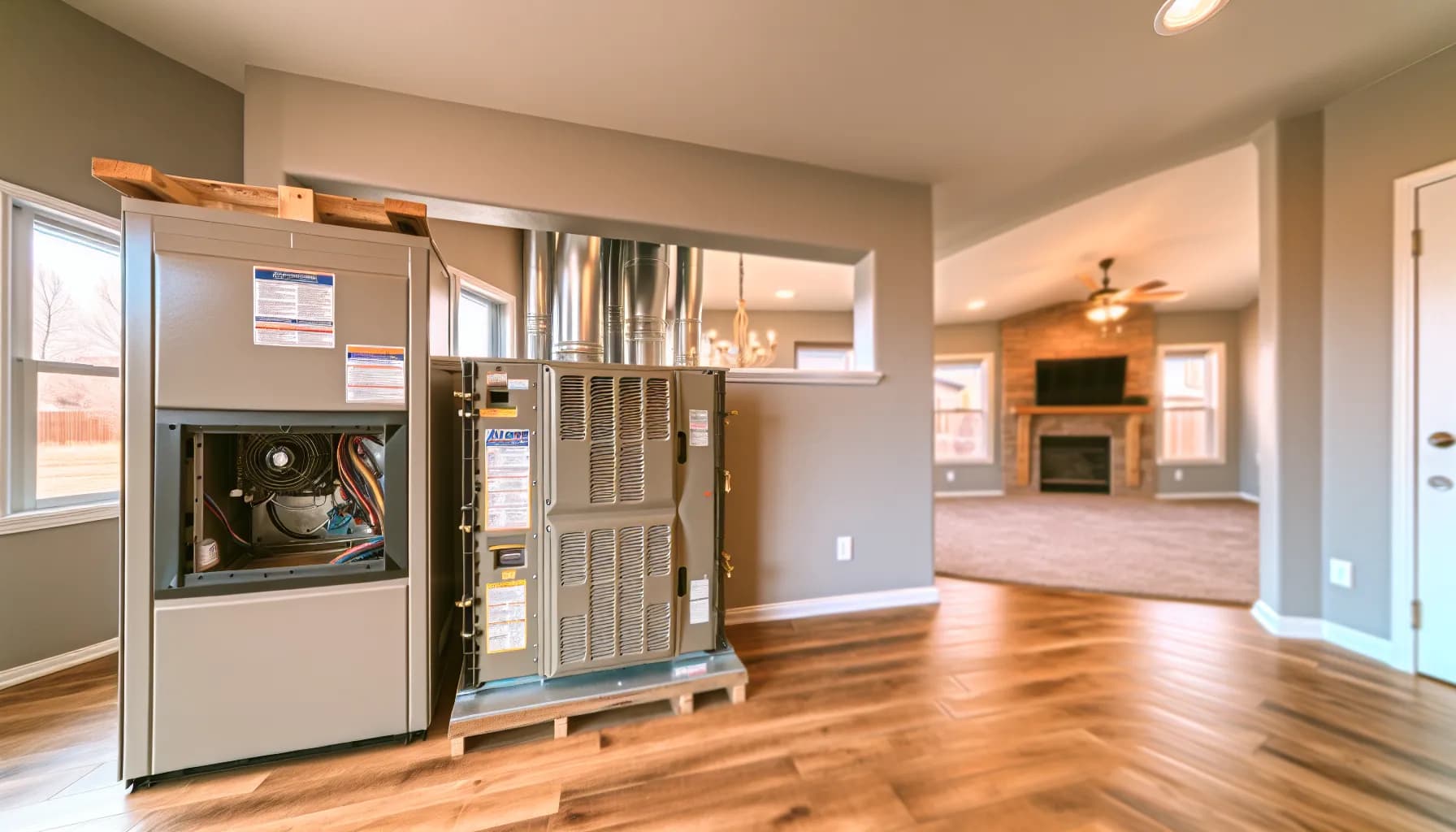 Modern HVAC system installed in a Colorado home