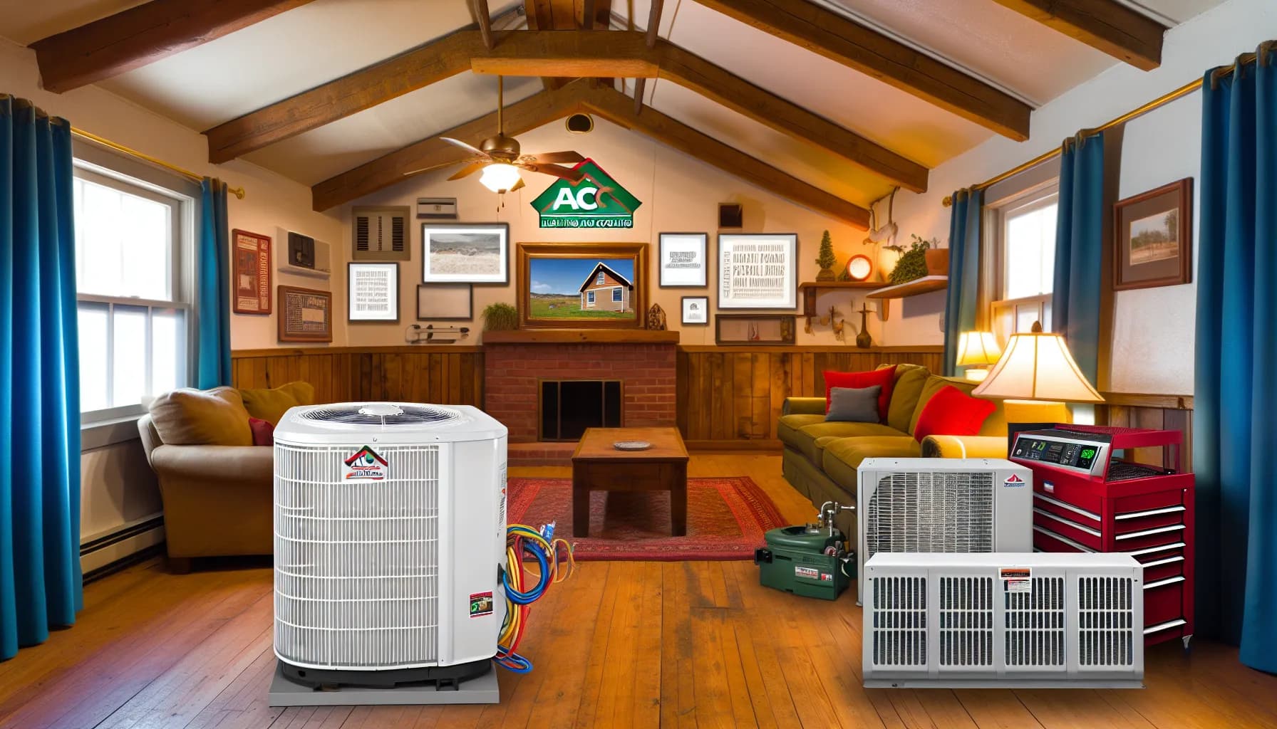 Colorado home with snow and central heating system
