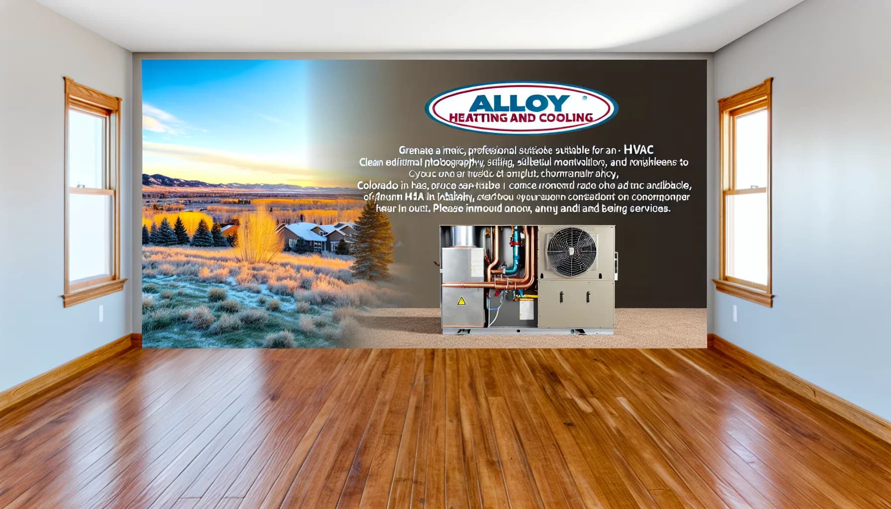 Technician performing HVAC maintenance in a Colorado home