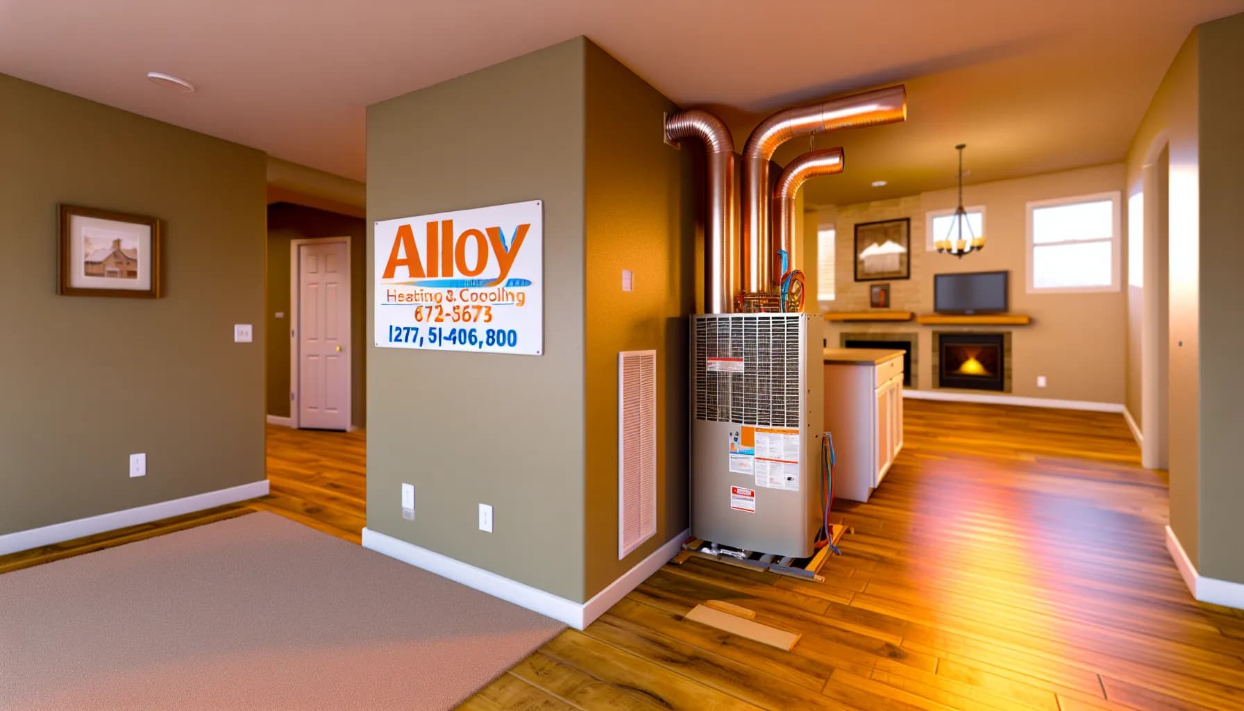 Technician repairing a home heater in Colorado