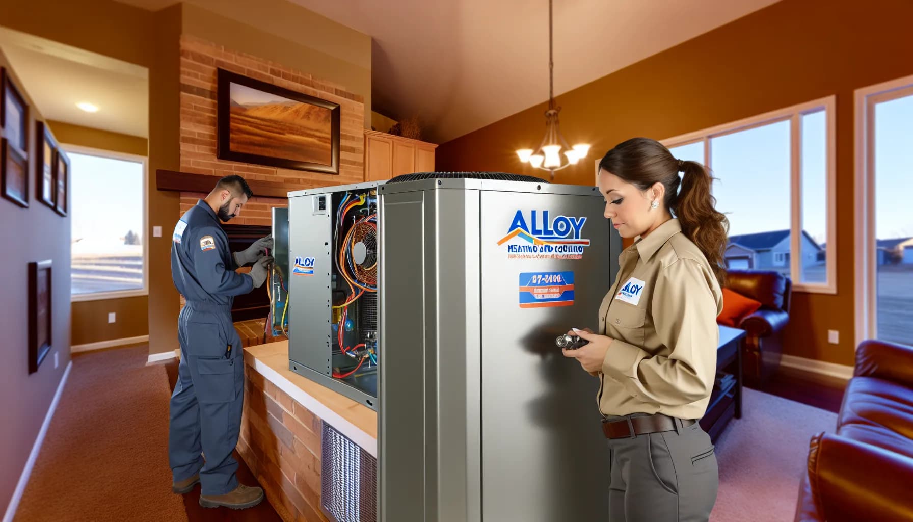 Colorado home with energy-efficient AC unit