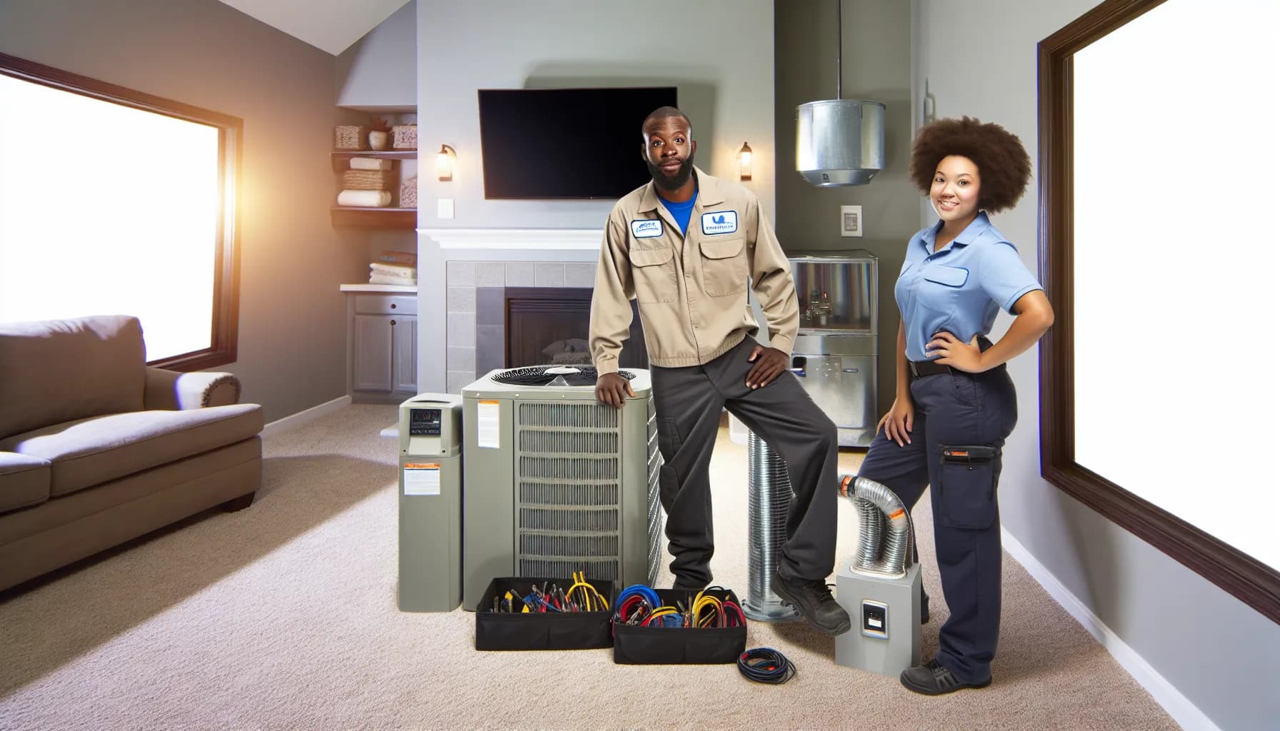 Modern HVAC system installed in a Colorado home