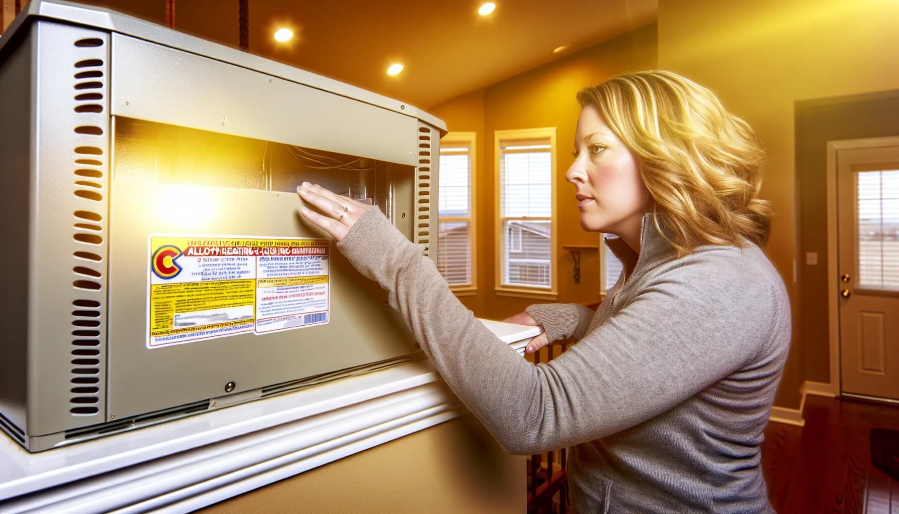 Technician troubleshooting a home HVAC system in Colorado