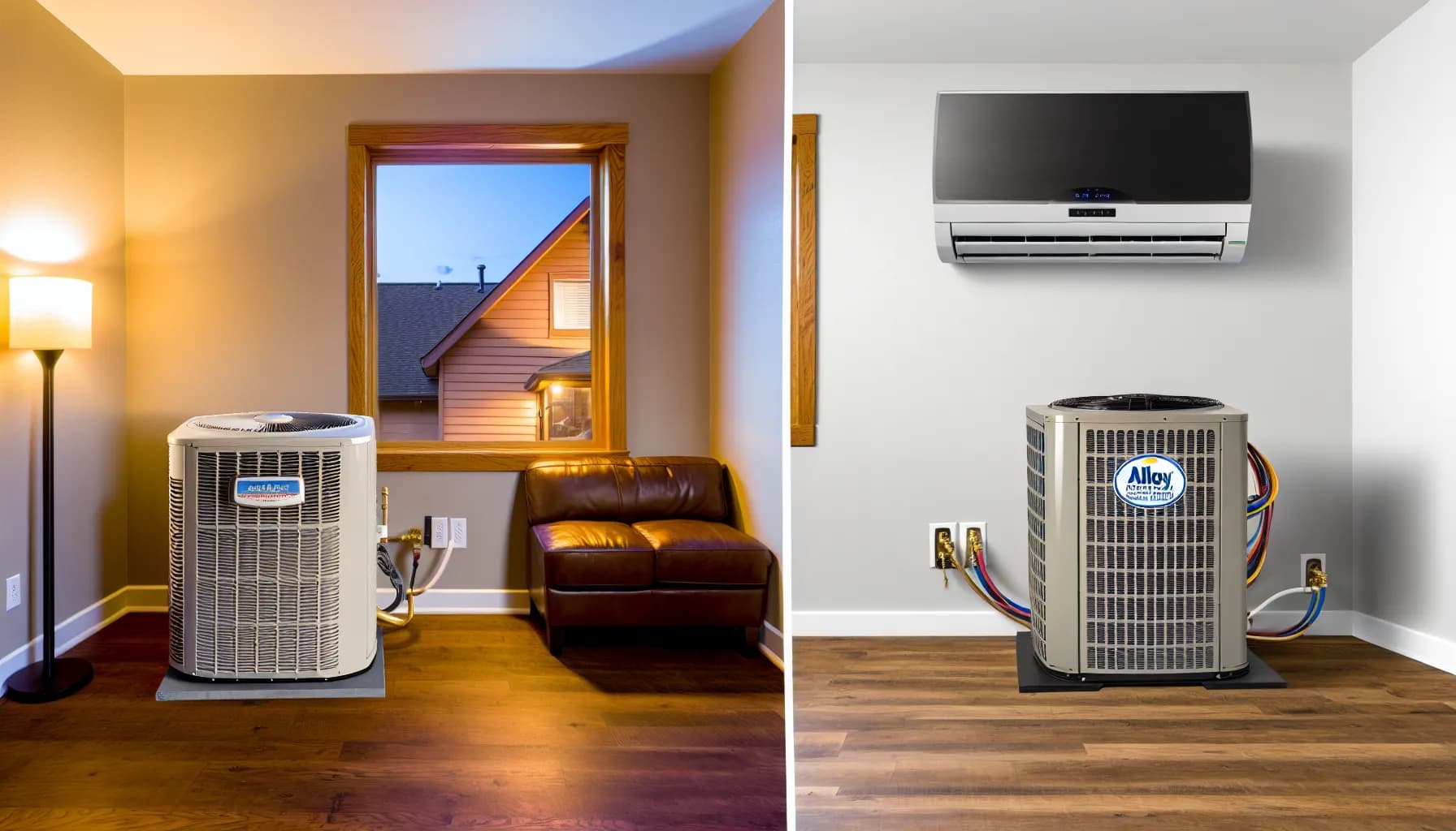 Window air conditioner installed in Colorado home