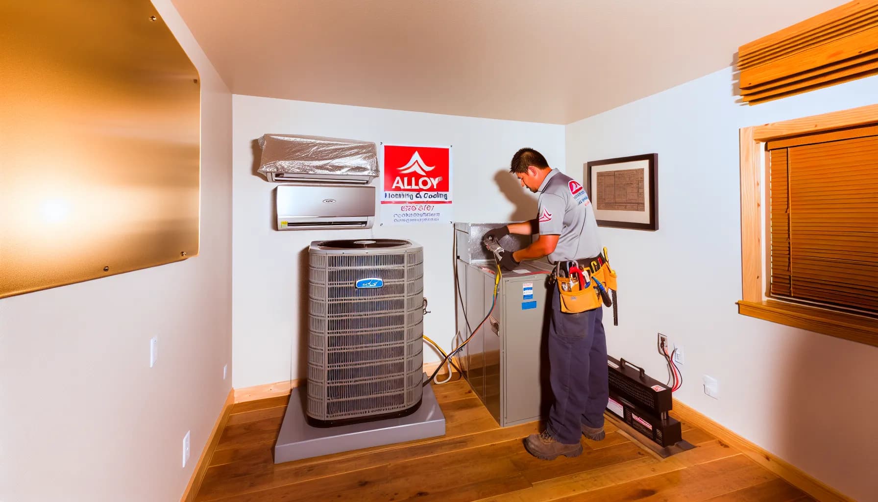 Technician optimizing HVAC system for energy efficiency in Colorado home